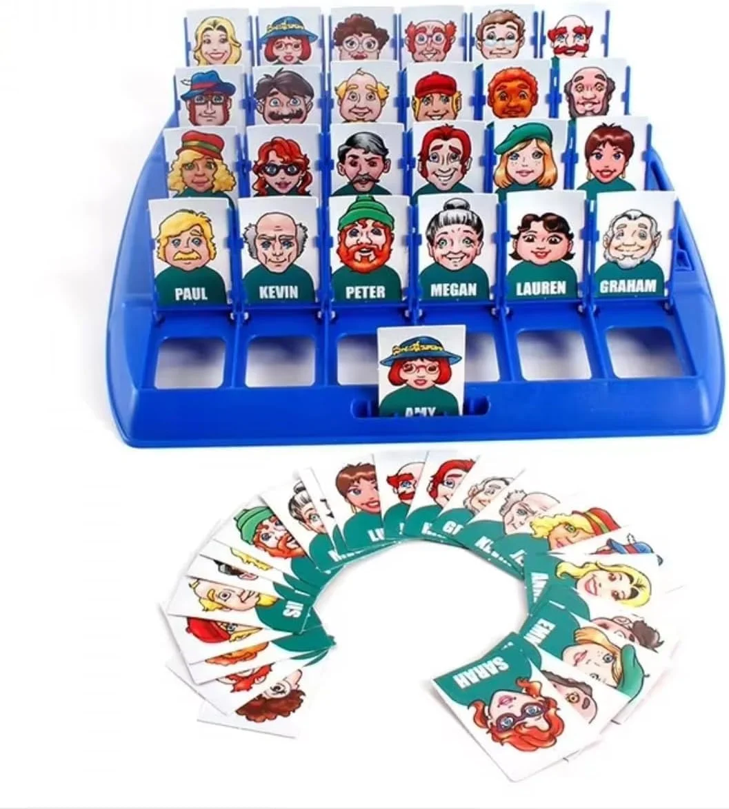 کیست؟ - بازی تخته ای حدس زدن کلاسیک خانوادگی برای کودکان و بزرگسالان، بازی پازل سرگرم کننده برای مسافرت، مهمانی ها و شب بازی کیست؟ - بازی تخته ای حدس زدن کلاسیک خانوادگی برای کودکان و بزرگسالان، بازی پازل سرگرم کننده برای مسافرت، مهمانی ها و شب بازی