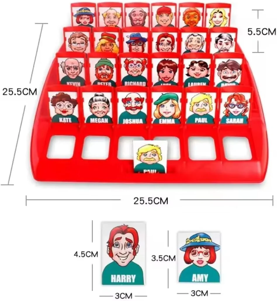 کیست؟ - بازی تخته ای حدس زدن کلاسیک خانوادگی برای کودکان و بزرگسالان، بازی پازل سرگرم کننده برای مسافرت، مهمانی ها و شب بازی کیست؟ - بازی تخته ای حدس زدن کلاسیک خانوادگی برای کودکان و بزرگسالان، بازی پازل سرگرم کننده برای مسافرت، مهمانی ها و شب بازی