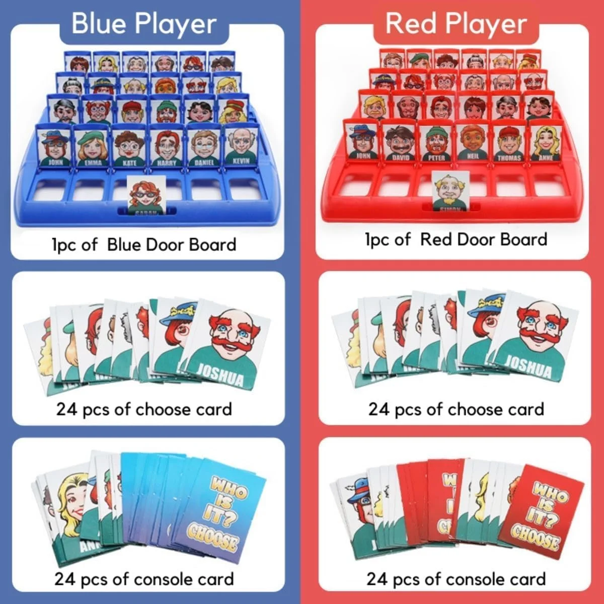 کیست؟ - بازی تخته ای حدس زدن کلاسیک خانوادگی برای کودکان و بزرگسالان، بازی پازل سرگرم کننده برای مسافرت، مهمانی ها و شب بازی کیست؟ - بازی تخته ای حدس زدن کلاسیک خانوادگی برای کودکان و بزرگسالان، بازی پازل سرگرم کننده برای مسافرت، مهمانی ها و شب بازی