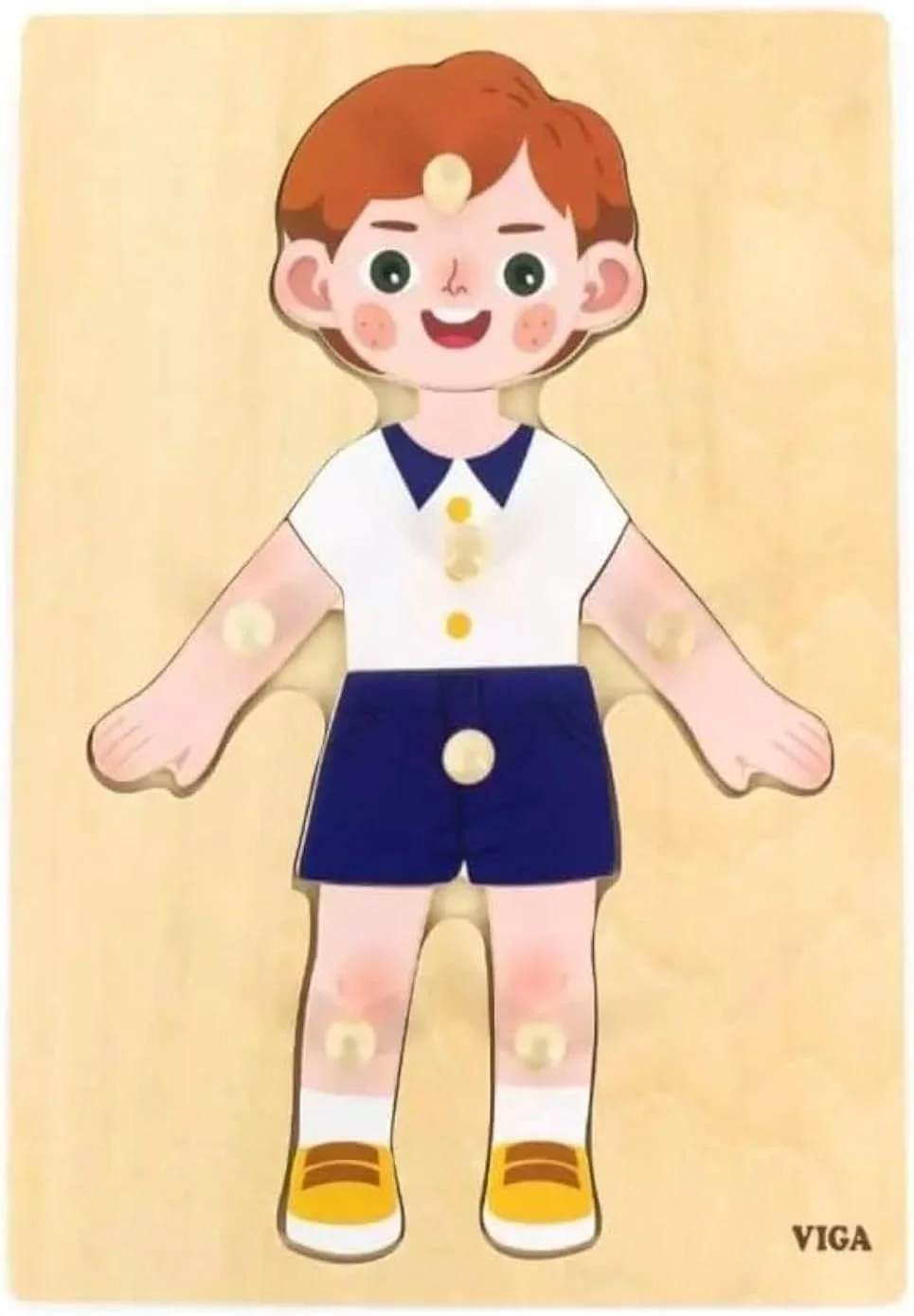 پازل اعضای بدن پسر ویگا، 7 تکه پازل اعضای بدن پسر ویگا، 7 تکه