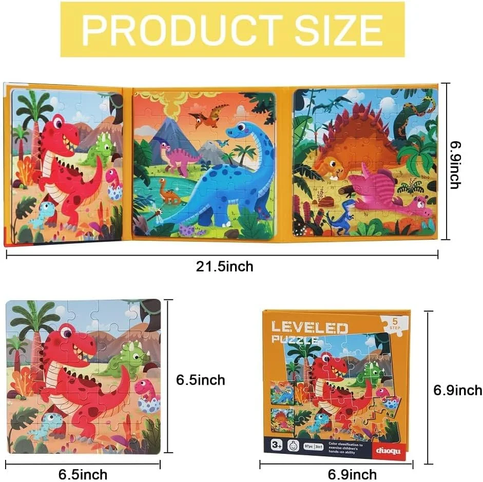 پازل های مغناطیسی TERRIFI برای کودکان 3 تا 7 سال، اسباب بازی های پازل مسافرتی مغناطیسی با تم دایناسور، 3 سبک اسباب بازی پازل چوبی دایناسور، بازی های مسافرتی و اسباب بازی های مسافرتی، برای پسران و دختران پازل های مغناطیسی TERRIFI برای کودکان 3 تا 7 سال، اسباب بازی های پازل مسافرتی مغناطیسی با تم دایناسور، 3 سبک اسباب بازی پازل چوبی دایناسور، بازی های مسافرتی و اسباب بازی های مسافرتی، برای پسران و دختران