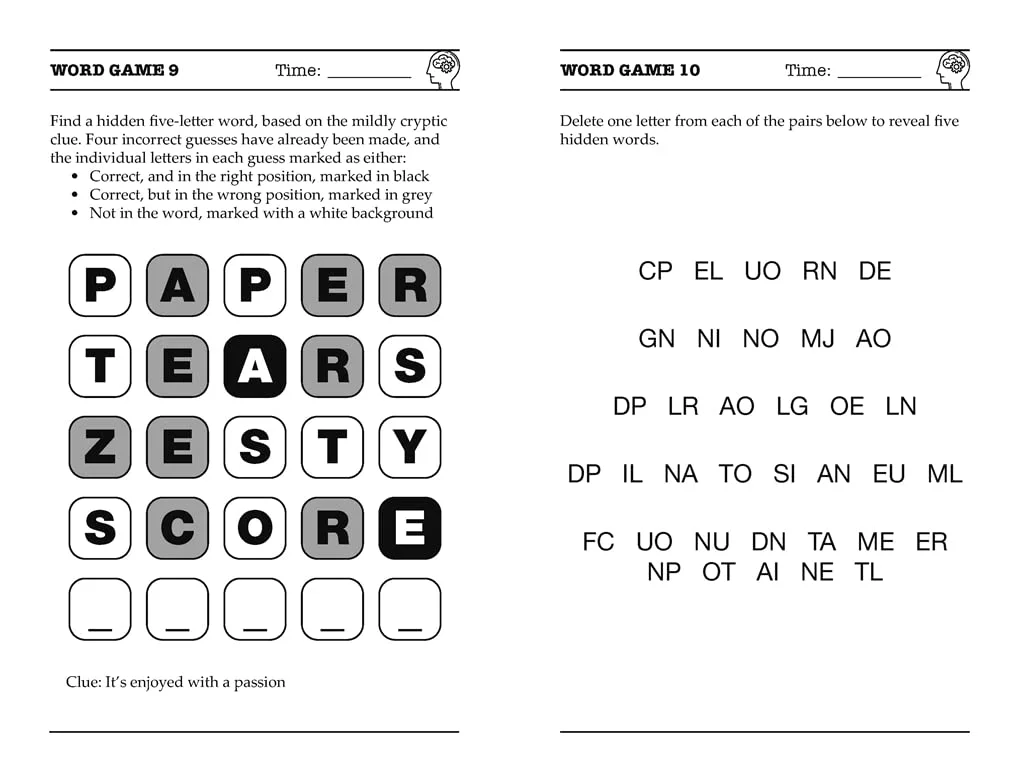 بازی های کلمه ای برای بزرگسالان: پازل های هوشمند برای به چالش کشیدن مهارت های زبانی شما - برای طرفداران Wordle بازی های کلمه ای برای بزرگسالان: پازل های هوشمند برای به چالش کشیدن مهارت های زبانی شما - برای طرفداران Wordle