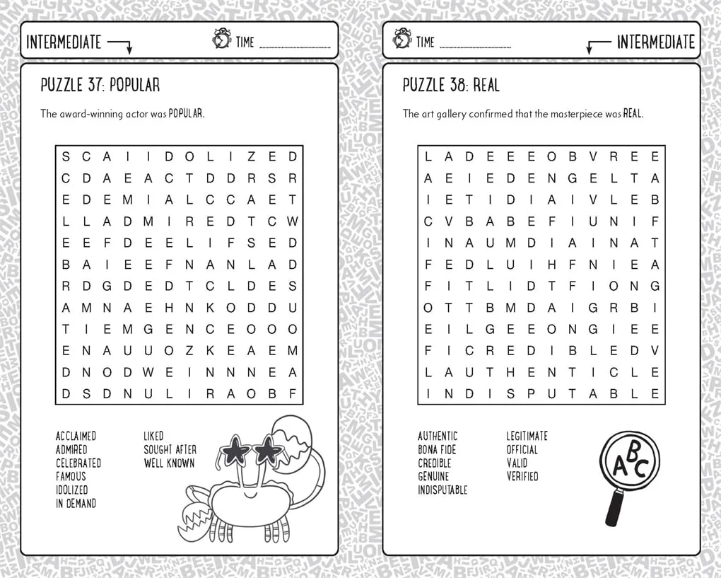 جستجوهای واژگان برای کودکان باهوش®: بیش از 140 پازل برای تقویت قدرت کلامی شما جستجوهای واژگان برای کودکان باهوش®: بیش از 140 پازل برای تقویت قدرت کلامی شما