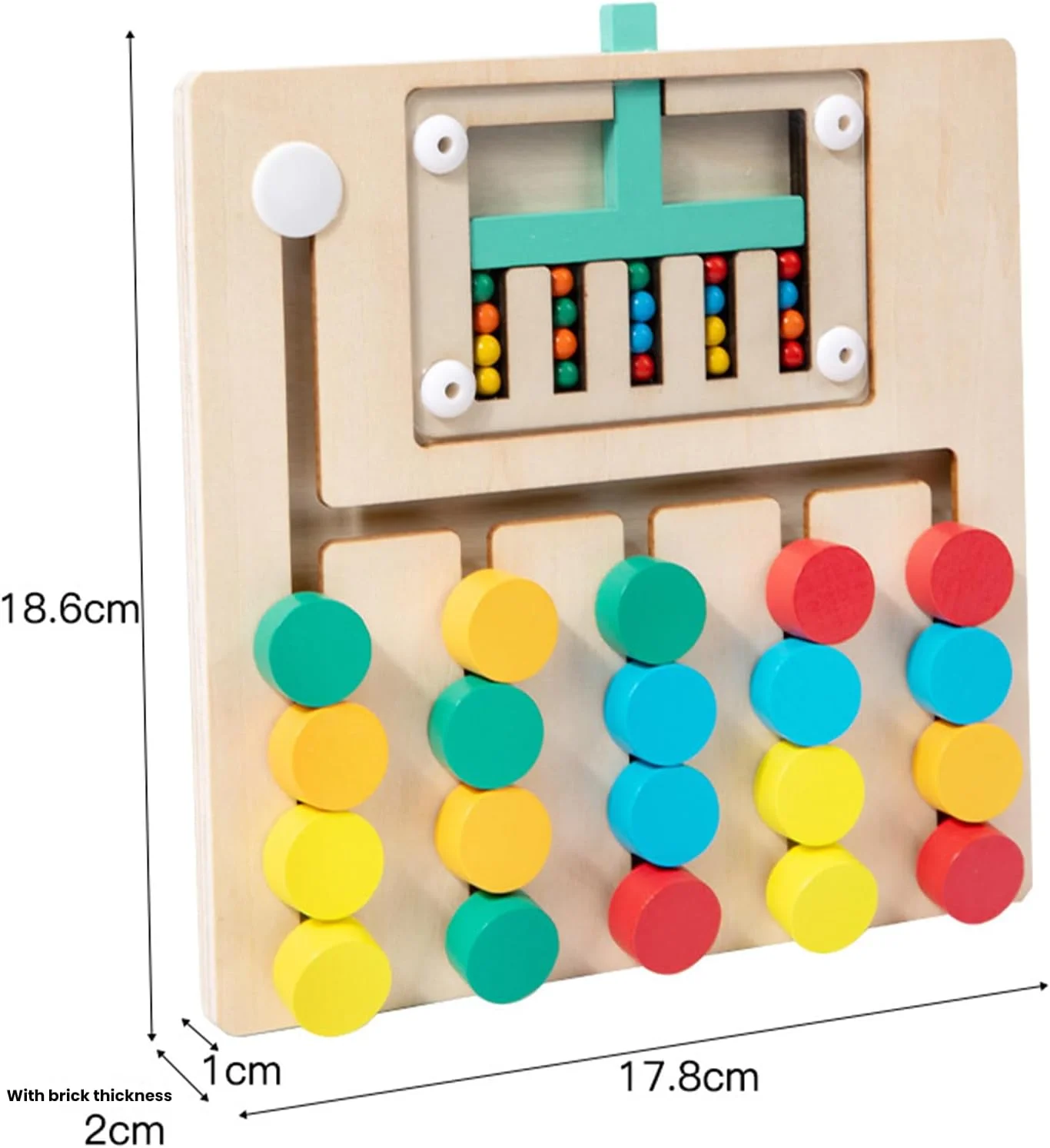 اسباب بازی های مونته سوری TOYBY برای کودکان 3+ سال، پازل تطبیق رنگ چوبی، بازی فکری منطقی، اسباب بازی های آموزشی پیش دبستانی برای کودکان پسر و دختر 3 4 5 6 7 ساله