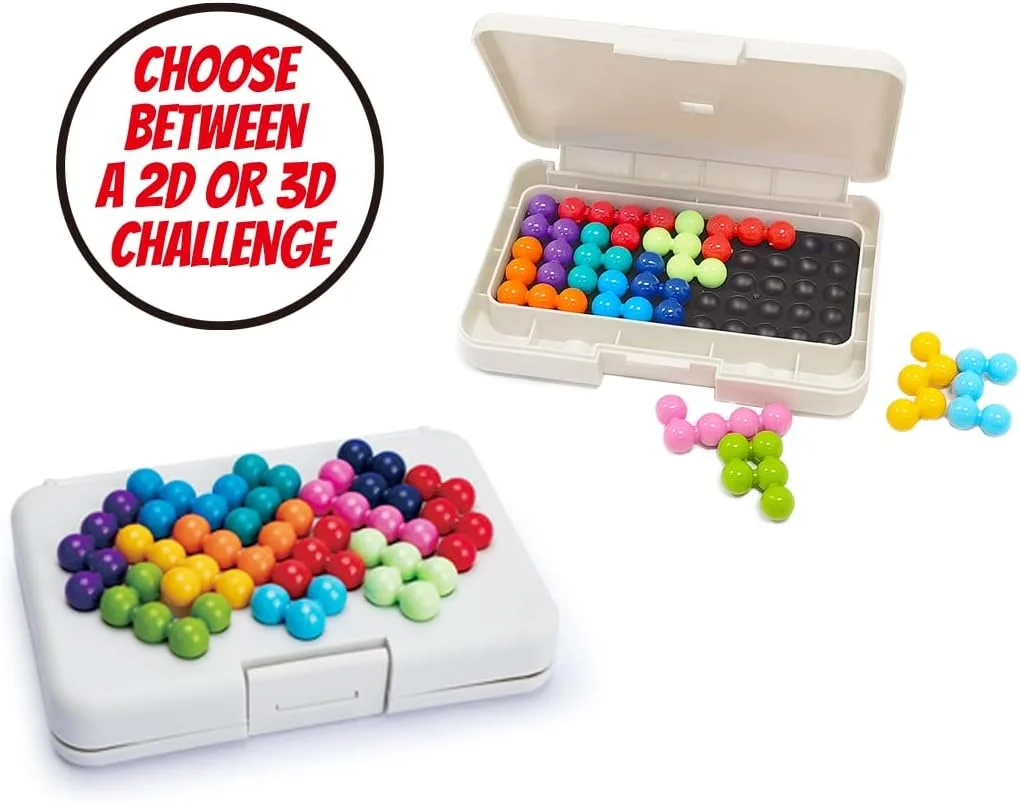 بازی پازل فکری برای کودکان، نوجوانان و بزرگسالان، مناسب برای کودکان 7 سال به بالا، تقویت مهارت های شناختی، دارای جعبه قابل حمل با 120 چالش بازی پازل فکری برای کودکان، نوجوانان و بزرگسالان، مناسب برای کودکان 7 سال به بالا، تقویت مهارت های شناختی، دارای جعبه قابل حمل با 120 چالش