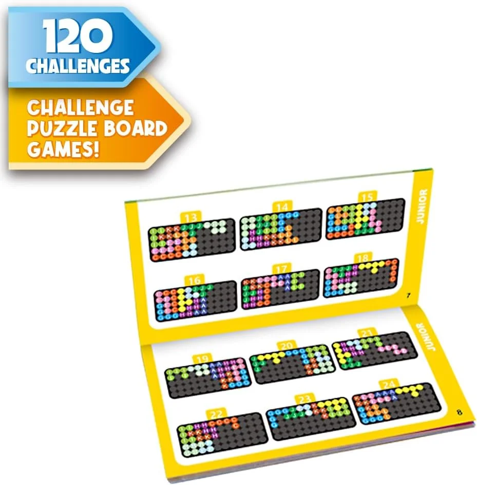 بازی پازل فکری برای کودکان، نوجوانان و بزرگسالان، مناسب برای کودکان 7 سال به بالا، تقویت مهارت های شناختی، دارای جعبه قابل حمل با 120 چالش بازی پازل فکری برای کودکان، نوجوانان و بزرگسالان، مناسب برای کودکان 7 سال به بالا، تقویت مهارت های شناختی، دارای جعبه قابل حمل با 120 چالش