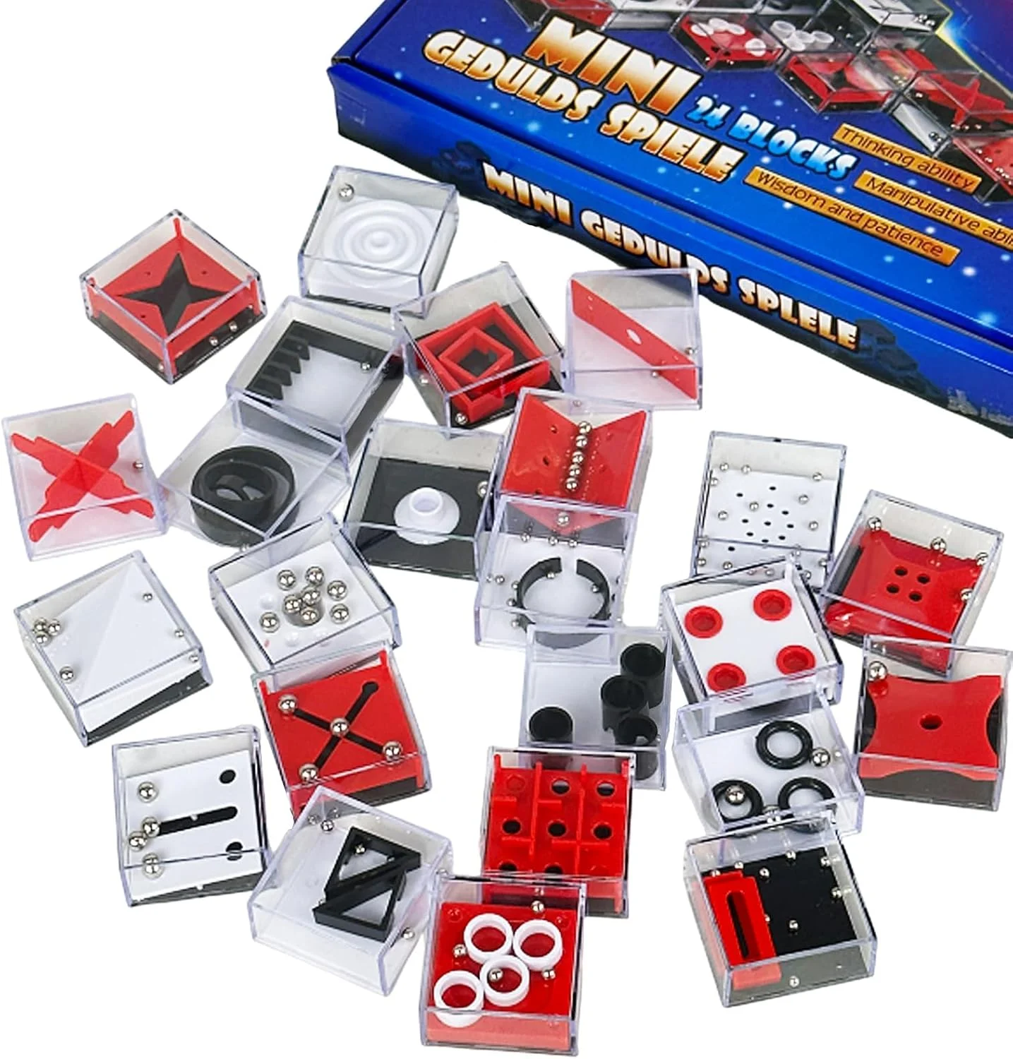 مجموعه جعبه پازل مکعبی کوچک، بازی فکری 24 عددی جعبه پازل مارپیچ، بازی های تعادلی هوش برای مهمانی کودکان و نوجوانان، هدیه آموزشی برای پسران و دختران (قرمز) مجموعه جعبه پازل مکعبی کوچک، بازی فکری 24 عددی جعبه پازل مارپیچ، بازی های تعادلی هوش برای مهمانی کودکان و نوجوانان، هدیه آموزشی برای پسران و دختران (قرمز)