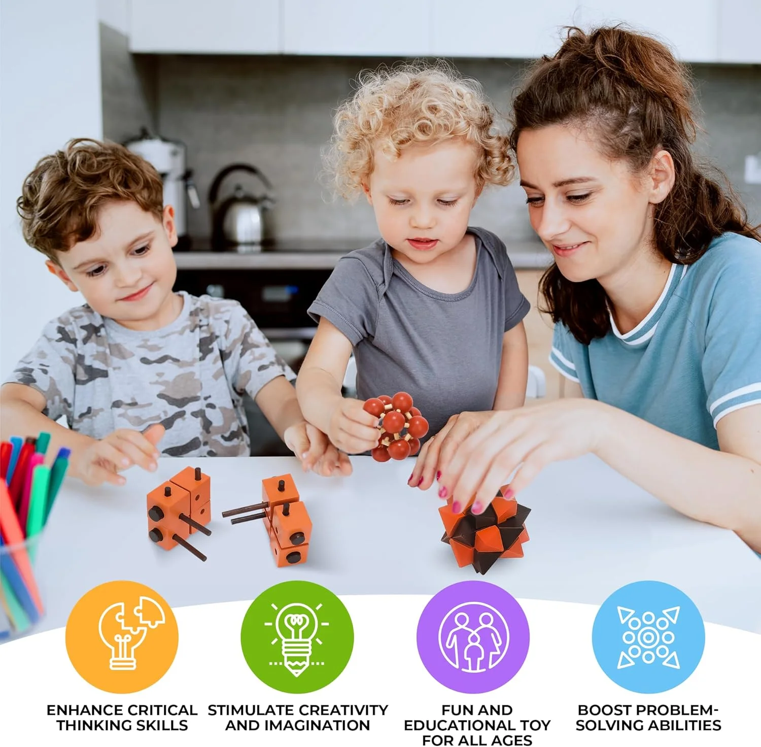 مجموعه 3 عددی پازل های چوبی تیزهوشان شارپ برین زون - پازل های سه بعدی برای نوجوانان و بزرگسالان - بازی های پازل چوبی تیزهوشان برای هدیه مهمانی خانوادگی - بازی برای کودکان مجموعه 3 عددی پازل های چوبی تیزهوشان شارپ برین زون - پازل های سه بعدی برای نوجوانان و بزرگسالان - بازی های پازل چوبی تیزهوشان برای هدیه مهمانی خانوادگی - بازی برای کودکان