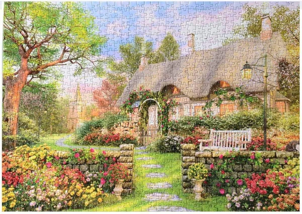 پازل 1000 تکه کلبه انگلیسی Shayee، بازی فکری سرگرم کننده برای کودکان و بزرگسالان پازل 1000 تکه کلبه انگلیسی Shayee، بازی فکری سرگرم کننده برای کودکان و بزرگسالان