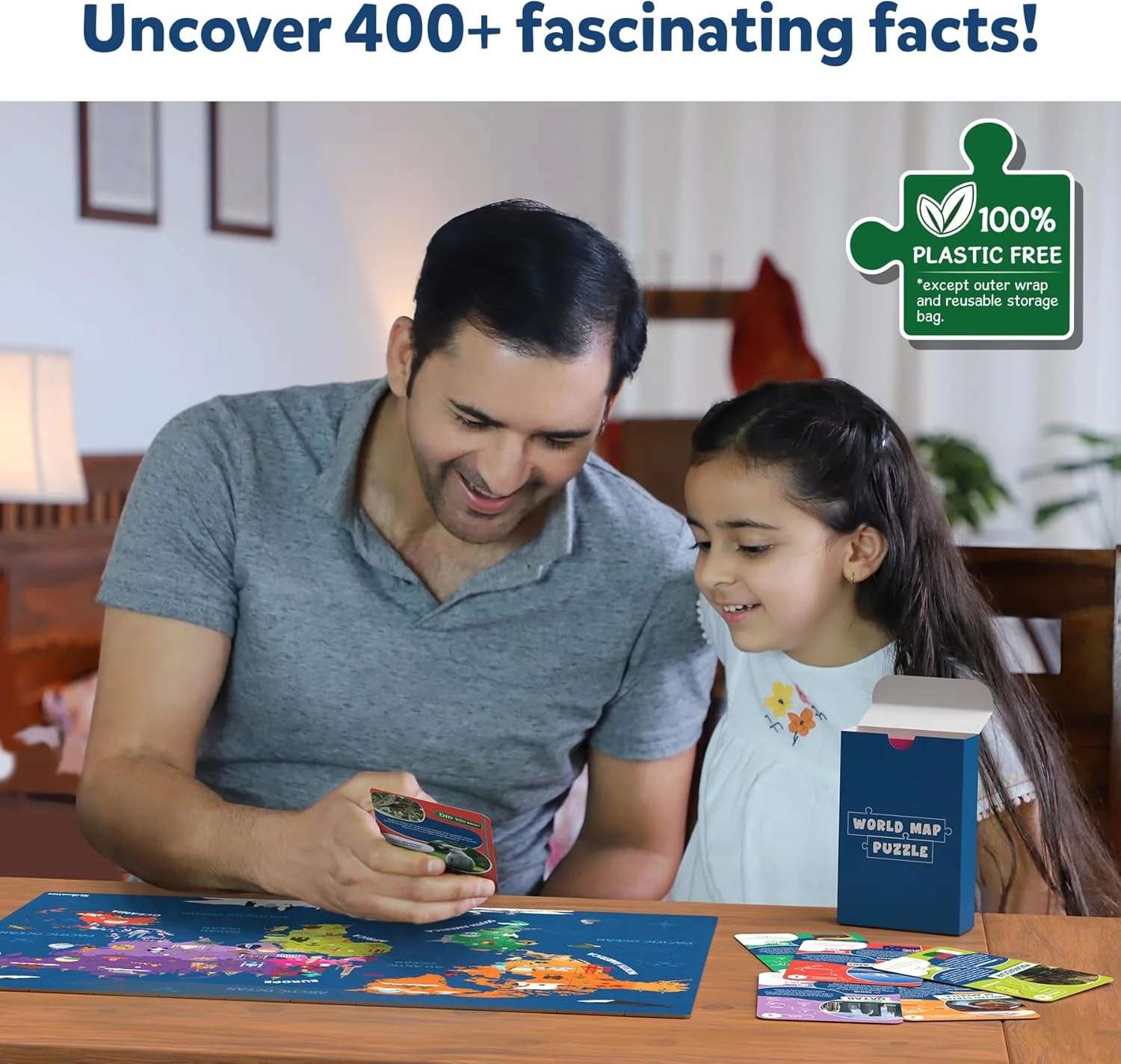 پازل نقشه جهان Skillmatics - پازل اره منبت کاری 96 تکه، اسباب بازی آموزشی، جغرافیا برای کودکان، بیش از 400 واقعیت، هدیه برای پسران و دختران 6 تا 12 سال پازل نقشه جهان Skillmatics - پازل اره منبت کاری 96 تکه، اسباب بازی آموزشی، جغرافیا برای کودکان، بیش از 400 واقعیت، هدیه برای پسران و دختران 6 تا 12 سال