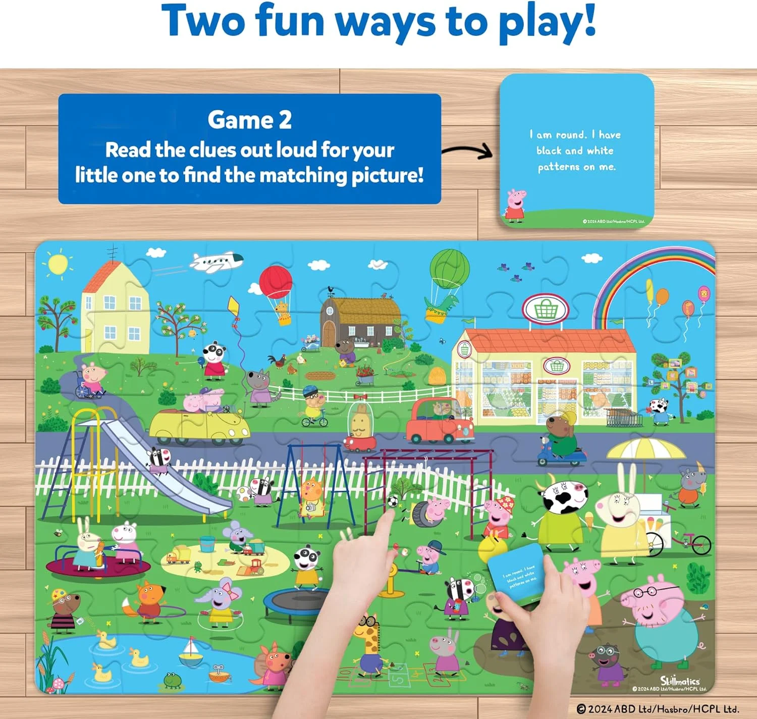 پازل و بازی زمینی Skillmatics Peppa Pig - قطعه و بازی، پازل ارهای و پازل کودک نوپا، اسباب بازی آموزشی، هدیه برای دختران و پسران 3، 4، 5، 6، 7 ساله (48 قطعه، 3 در 2 فوت) پازل و بازی زمینی Skillmatics Peppa Pig - قطعه و بازی، پازل ارهای و پازل کودک نوپا، اسباب بازی آموزشی، هدیه برای دختران و پسران 3، 4، 5، 6، 7 ساله (48 قطعه، 3 در 2 فوت)