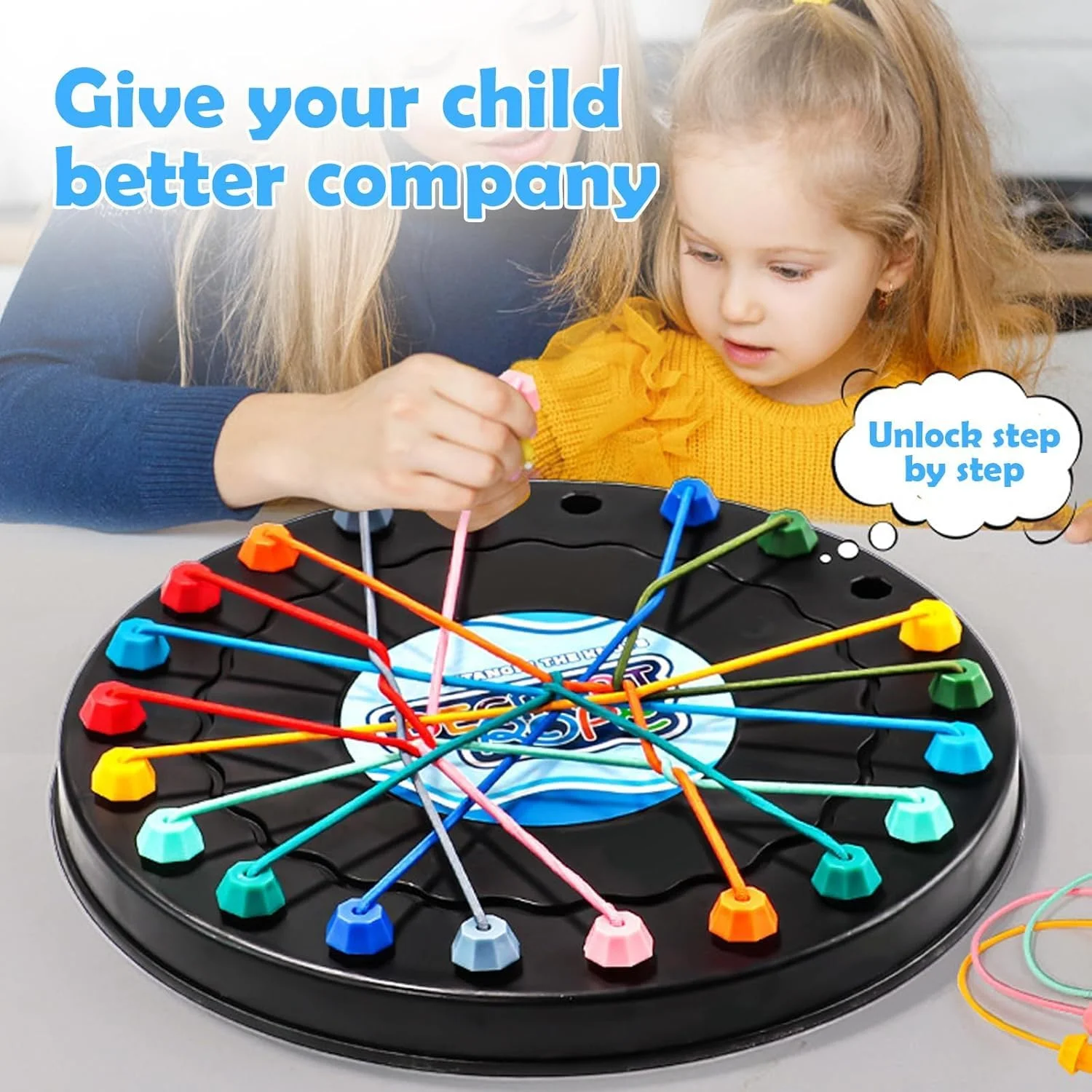 بازی پازل باز کردن طناب - آموزش منطق و معمای فکری استراتژی، چالش گره دوستانه خانوادگی با درجه سختی قابل تنظیم، اسباب بازی فکری مسافرتی قابل حمل بازی پازل باز کردن طناب - آموزش منطق و معمای فکری استراتژی، چالش گره دوستانه خانوادگی با درجه سختی قابل تنظیم، اسباب بازی فکری مسافرتی قابل حمل