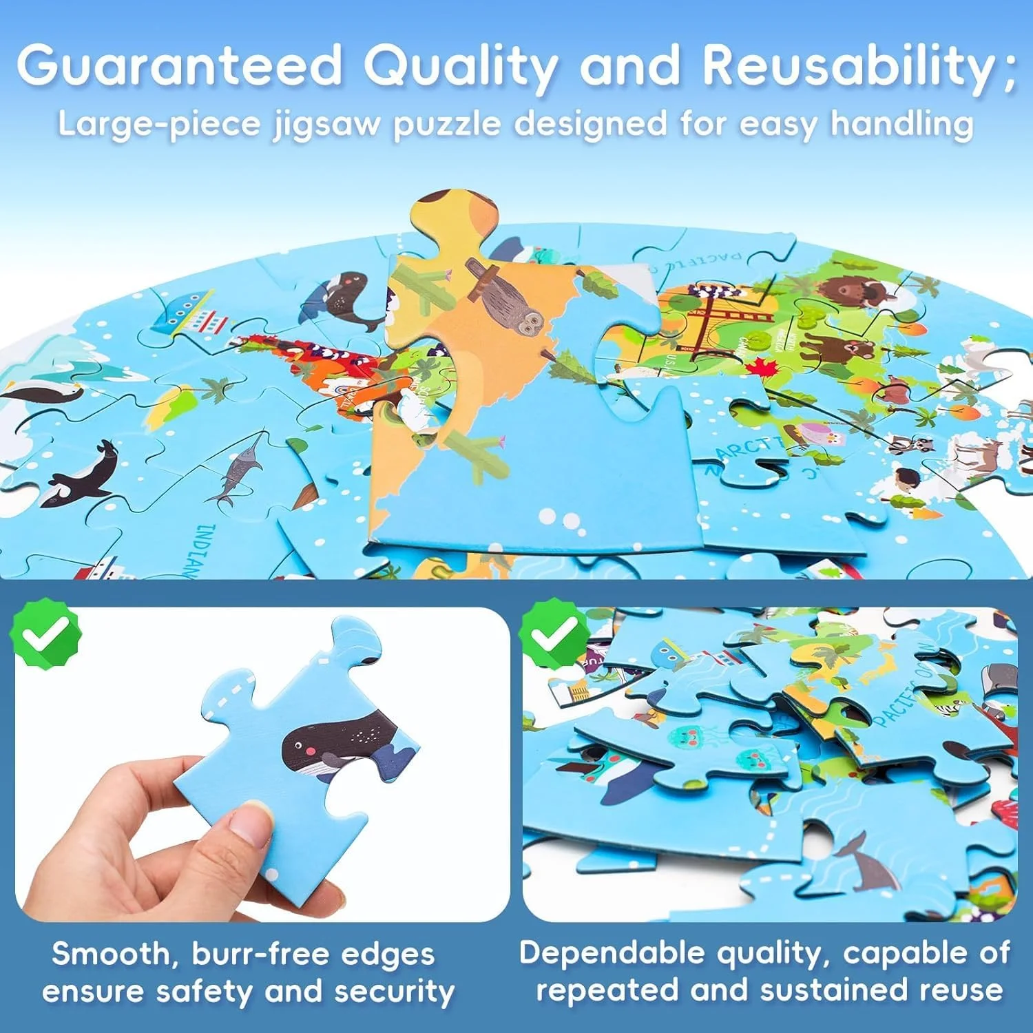 پازل نقشه جهان برای کودکان 4-17 سال، پازل های گرد بزرگ 70 تکه ای برای کودکان، بازی های جغرافیایی، اسباب بازی های آموزشی، هدیه تولد و تعطیلات برای پسران و دختران پازل نقشه جهان برای کودکان 4-17 سال، پازل های گرد بزرگ 70 تکه ای برای کودکان، بازی های جغرافیایی، اسباب بازی های آموزشی، هدیه تولد و تعطیلات برای پسران و دختران