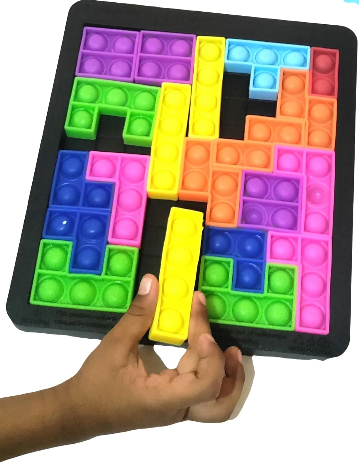 پازل تانگرام Oasisgalore، بلوک های روسی سه بعدی رنگارنگ هوشمند، اسباب بازی های فیجت حباب دار، بازی پازل بلوک های چیدنی تیک تاک تو برای کودکان، نوجوانان و بزرگسالان پازل تانگرام Oasisgalore، بلوک های روسی سه بعدی رنگارنگ هوشمند، اسباب بازی های فیجت حباب دار، بازی پازل بلوک های چیدنی تیک تاک تو برای کودکان، نوجوانان و بزرگسالان