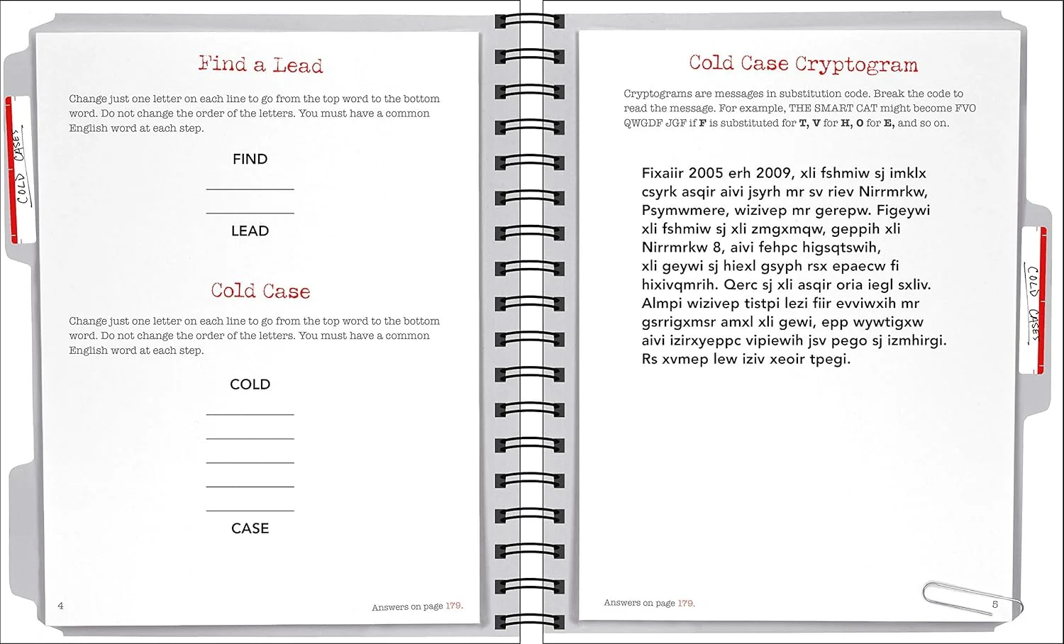 بازی های فکری انتشارات بین المللی - پازل های پرونده های جنایی حل نشده بازی های فکری انتشارات بین المللی - پازل های پرونده های جنایی حل نشده