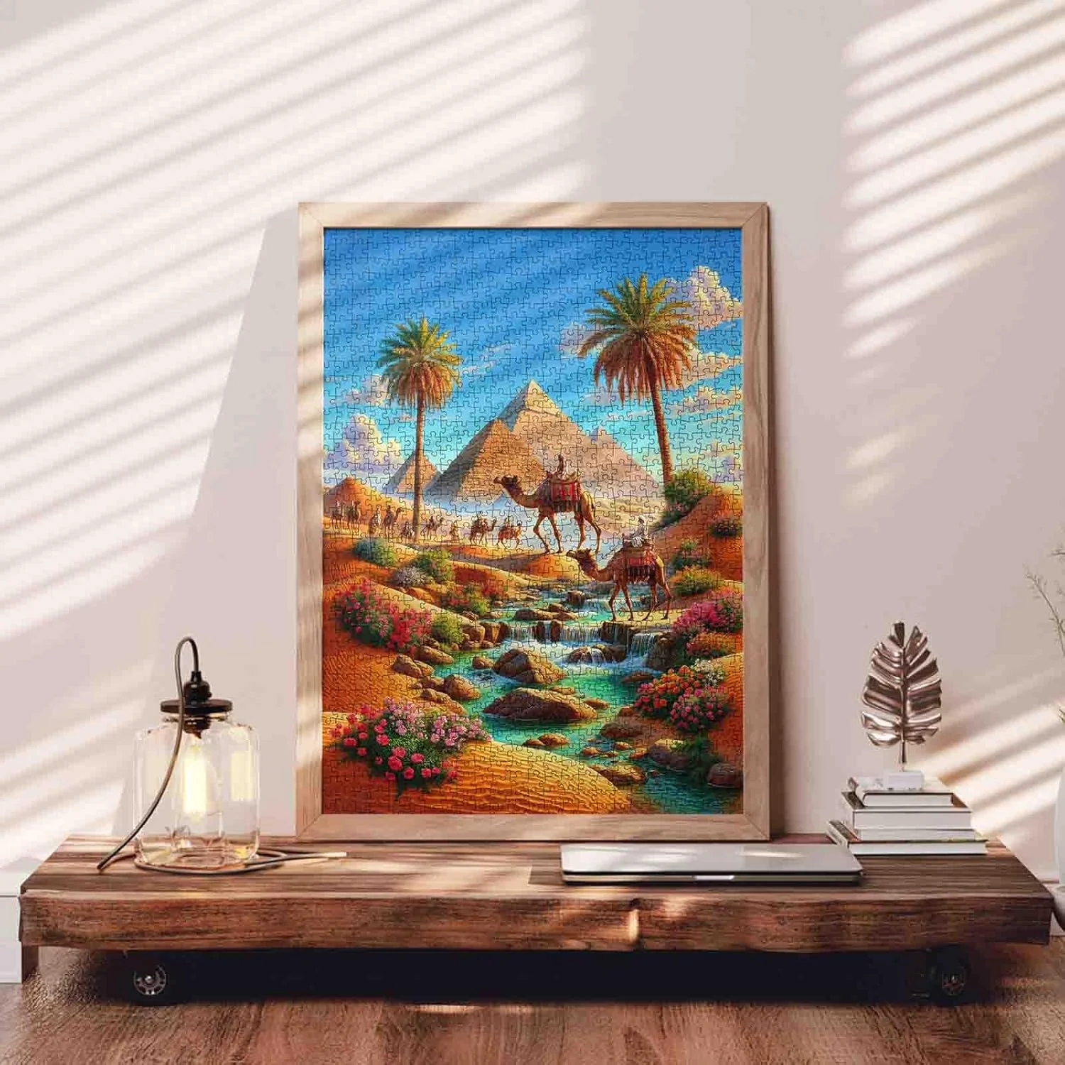 پازل 1000 تکه بزرگسالان تمدن مصر باستان، پازل فانتزی صحرای شتر اهرام، 1000 تکه پازل برای شب بازی، دکور دیوار، کاردستی DIY، پازل 70x50 سانتی متر پازل 1000 تکه بزرگسالان تمدن مصر باستان، پازل فانتزی صحرای شتر اهرام، 1000 تکه پازل برای شب بازی، دکور دیوار، کاردستی DIY، پازل 70x50 سانتی متر