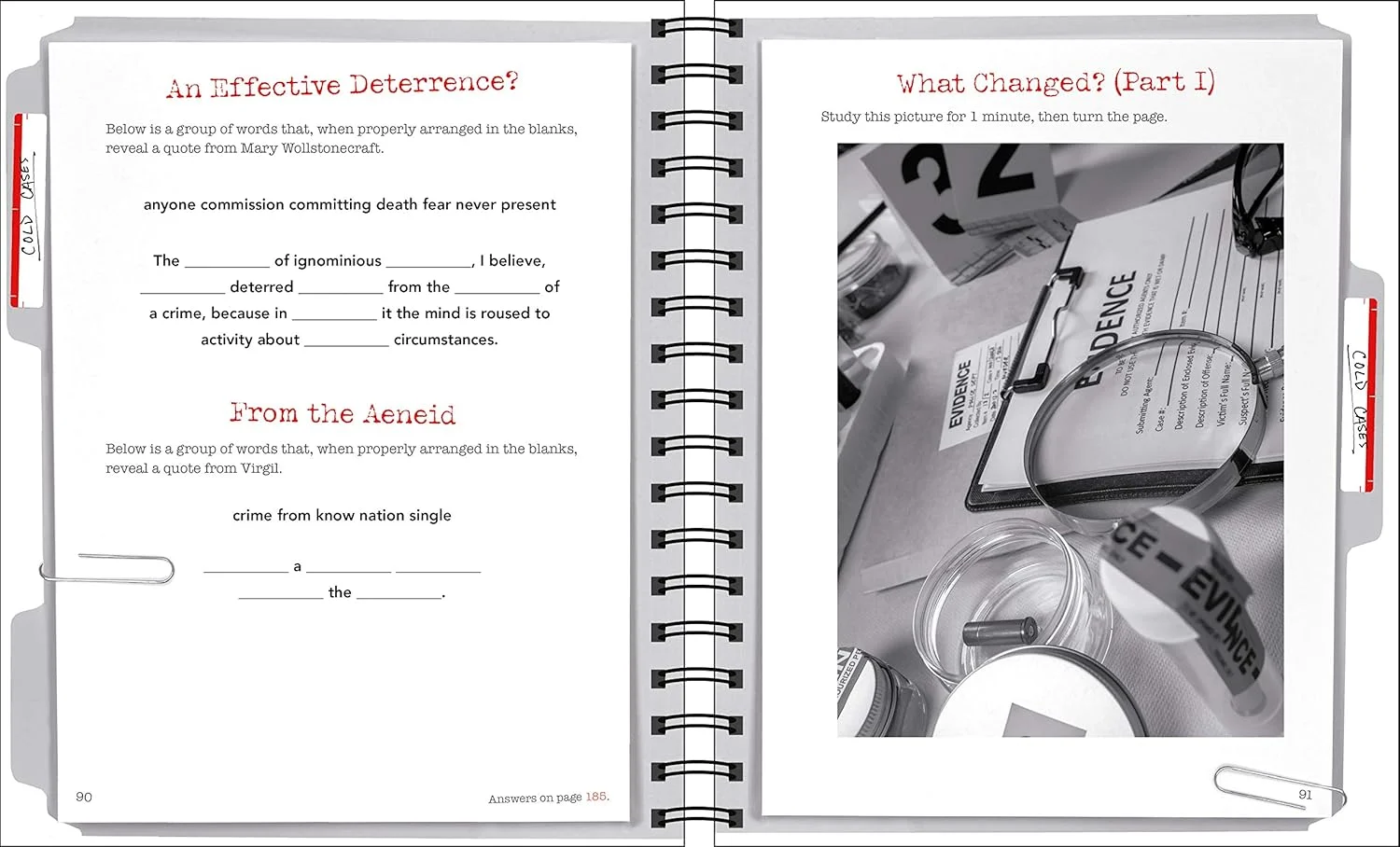 بازی های فکری انتشارات بین المللی - پازل های پرونده های جنایی حل نشده بازی های فکری انتشارات بین المللی - پازل های پرونده های جنایی حل نشده