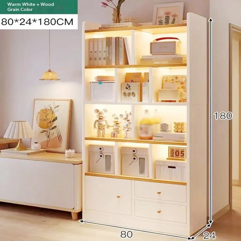 کتابخانه چوبی چند منظوره چند طبقه Kutis - قفسه نمایشگر بزرگ ایستاده عمودی برای اتاق نشیمن، دفتر کار خانگی و اتاق مطالعه 80x24x180 سانتی متر. کتابخانه چوبی چند منظوره چند طبقه Kutis - قفسه نمایشگر بزرگ ایستاده عمودی برای اتاق نشیمن، دفتر کار خانگی و اتاق مطالعه 80x24x180 سانتی متر.