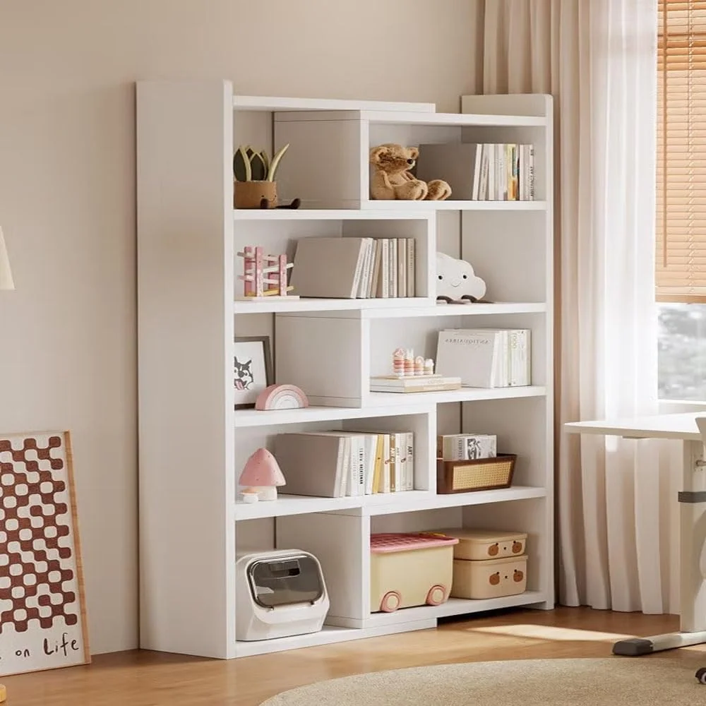 کتابخانه چند طبقه دو طرفه KUTIS - قفسه کتاب بلند با طراحی خلاقانه قابل تنظیم، قفسه گوشه مدرن با پانل های چوبی ضخیم 15 میلی متری، سازمان دهنده قفسه نمایش باز برای اتاق خواب کتابخانه چند طبقه دو طرفه KUTIS - قفسه کتاب بلند با طراحی خلاقانه قابل تنظیم، قفسه گوشه مدرن با پانل های چوبی ضخیم 15 میلی متری، سازمان دهنده قفسه نمایش باز برای اتاق خواب