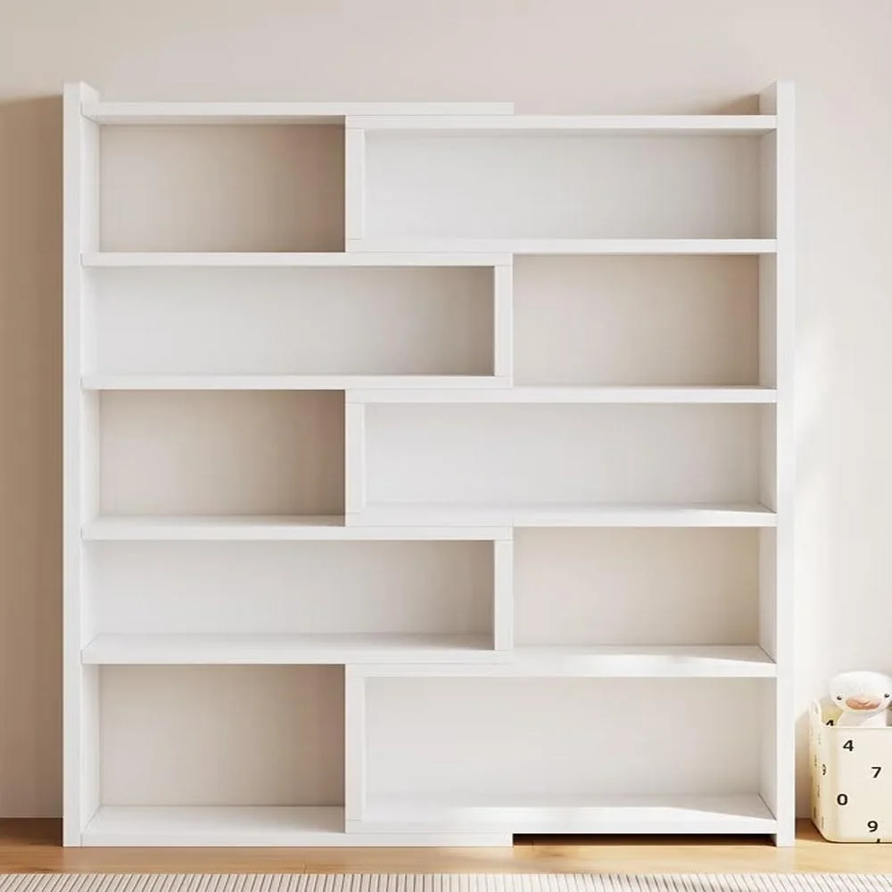 کتابخانه چند طبقه دو طرفه KUTIS - قفسه کتاب بلند با طراحی خلاقانه قابل تنظیم، قفسه گوشه مدرن با پانل های چوبی ضخیم 15 میلی متری، سازمان دهنده قفسه نمایش باز برای اتاق خواب کتابخانه چند طبقه دو طرفه KUTIS - قفسه کتاب بلند با طراحی خلاقانه قابل تنظیم، قفسه گوشه مدرن با پانل های چوبی ضخیم 15 میلی متری، سازمان دهنده قفسه نمایش باز برای اتاق خواب