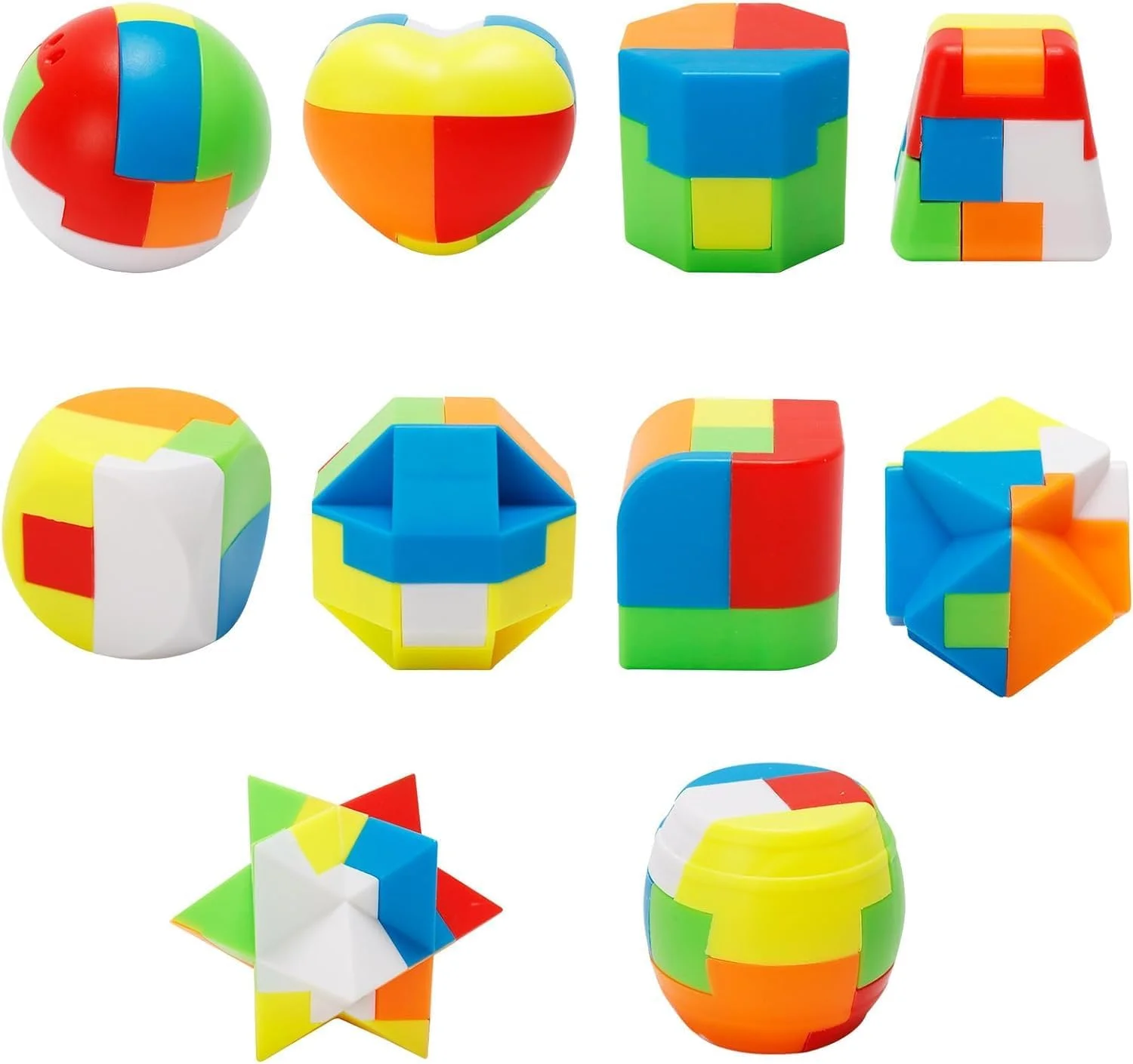 پازل های فکری کره ای نالاکال برای کودکان، پازل های فکری سه بعدی پلاستیکی، پازل های بازی فکری زنجیره ای برای دختران پسر، هدیه مهمانی بازی چالش، تازگی و خلاقیت