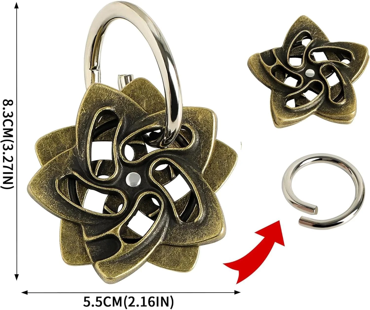 مجموعه 3 عددی پازل فکری فلزی – پازل های درهم تنیده آلیاژی برای بزرگسالان، تست هوش و منطق، بازی های فکری جداسازی برای مدرسه و دفتر مجموعه 3 عددی پازل فکری فلزی – پازل های درهم تنیده آلیاژی برای بزرگسالان، تست هوش و منطق، بازی های فکری جداسازی برای مدرسه و دفتر