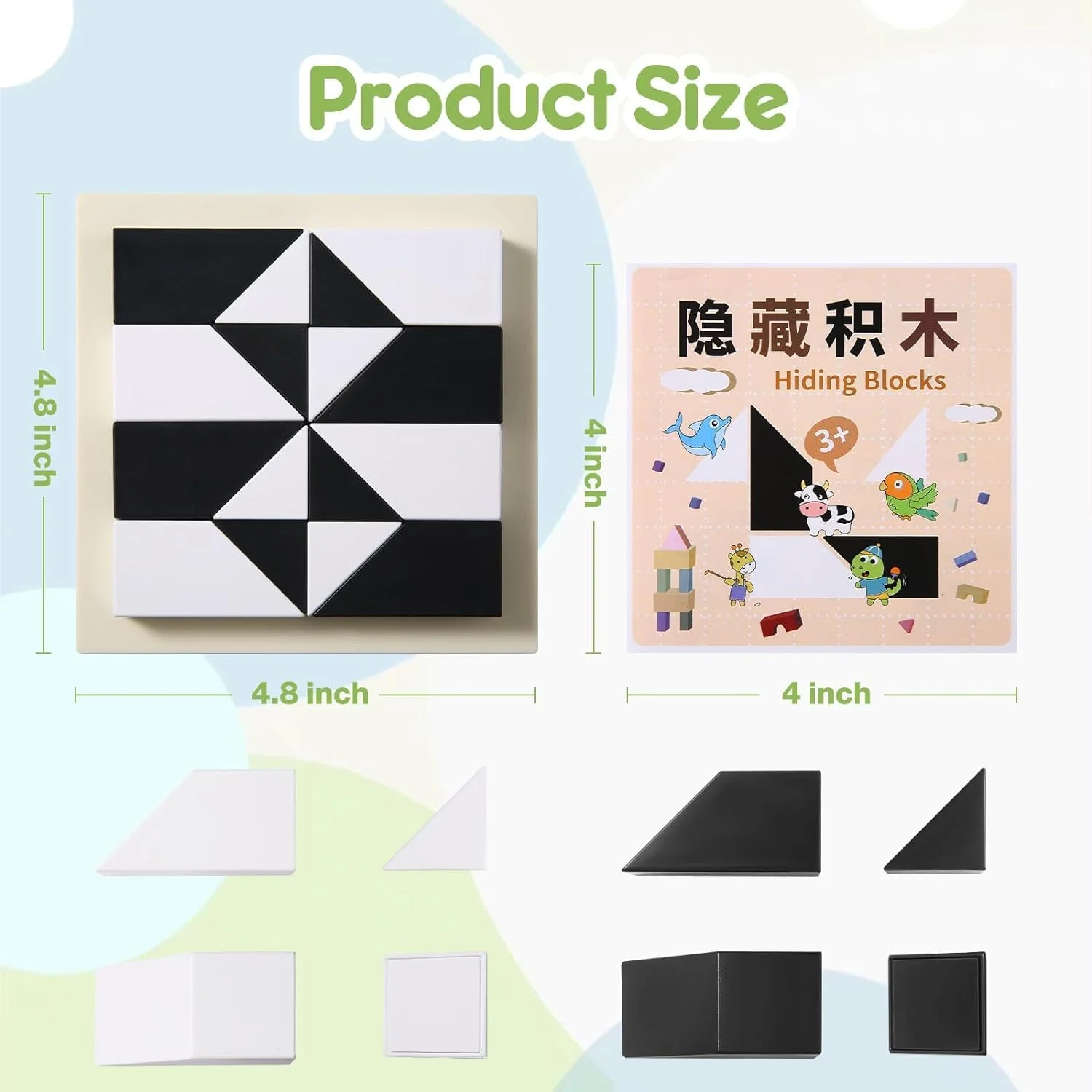 پازل بلوک ملاله، پازل مکعب چوبی با سینی ذخیره سازی، اسباب بازی پازل بلوک ساختمانی پنهان چوبی، بازی پازل سه بعدی بلوک فکری، پازل بلوک سیاه و سفید آموزش زودهنگام برای کودکان 4 سال به بالا پازل بلوک ملاله، پازل مکعب چوبی با سینی ذخیره سازی، اسباب بازی پازل بلوک ساختمانی پنهان چوبی، بازی پازل سه بعدی بلوک فکری، پازل بلوک سیاه و سفید آموزش زودهنگام برای کودکان 4 سال به بالا