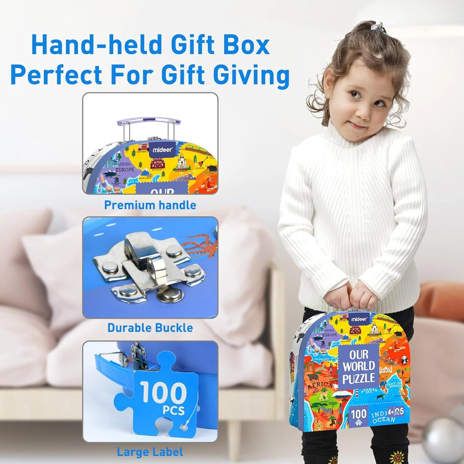 پازل 100 تکه Mideer مناسب کودکان 4 تا 8 سال، پازل های زمینی مناسب سنین 6 تا 8 سال، پازل کودک نوپا برای کودکان، پازل سایز بزرگ، جعبه هدیه دستی، بازی های پیش دبستانی برای پسران و دختران (پازل زمینی دنیای ما) پازل 100 تکه Mideer مناسب کودکان 4 تا 8 سال، پازل های زمینی مناسب سنین 6 تا 8 سال، پازل کودک نوپا برای کودکان، پازل سایز بزرگ، جعبه هدیه دستی، بازی های پیش دبستانی برای پسران و دختران (پازل زمینی دنیای ما)