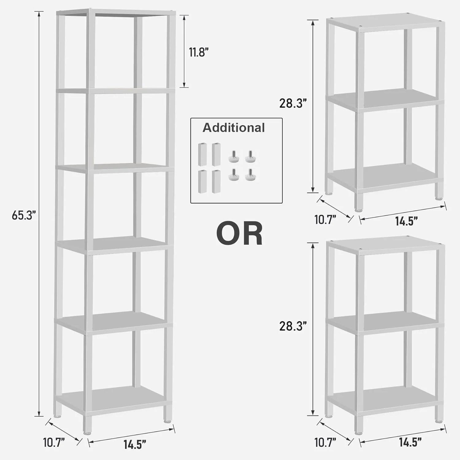 قفسه کتاب TUTOTAK، قفسه کتاب بلند 6 طبقه، قفسه کتاب باریک برای فضای کوچک، قفسه کتاب قابل انباشت DIY، برای اتاق نشیمن، دفتر، مطالعه، ورودی، صنعتی، سفید BS01BW006 قفسه کتاب TUTOTAK، قفسه کتاب بلند 6 طبقه، قفسه کتاب باریک برای فضای کوچک، قفسه کتاب قابل انباشت DIY، برای اتاق نشیمن، دفتر، مطالعه، ورودی، صنعتی، سفید BS01BW006