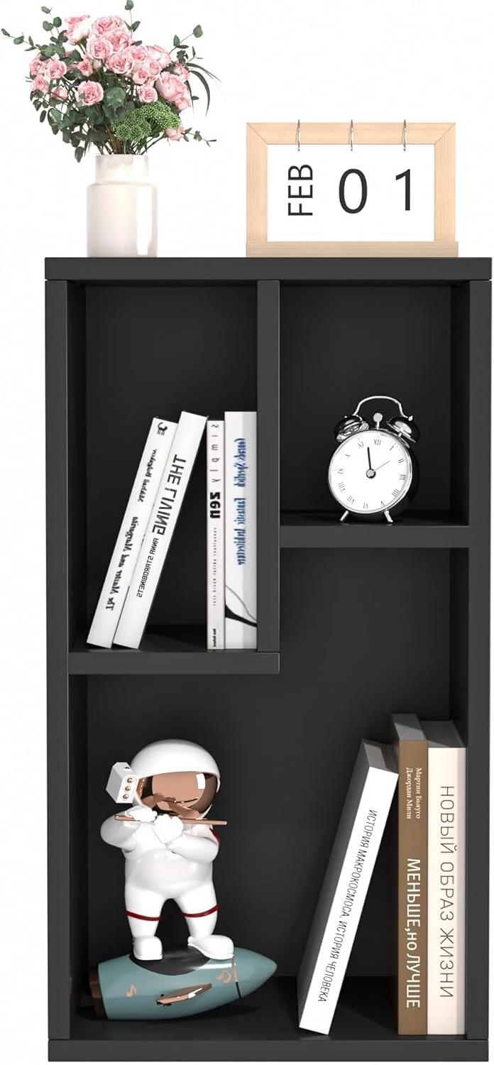 کتابخانه 3 طبقه باز VECELO، قفسه کتاب کوچک با طبقات با ارتفاع متفاوت برای اکثر کتاب ها، قابل استفاده به صورت افقی، سازمان دهنده 2 طبقه برای دفتر کار خانگی، اتاق نشیمن، مشکی وینتیج کتابخانه 3 طبقه باز VECELO، قفسه کتاب کوچک با طبقات با ارتفاع متفاوت برای اکثر کتاب ها، قابل استفاده به صورت افقی، سازمان دهنده 2 طبقه برای دفتر کار خانگی، اتاق نشیمن، مشکی وینتیج