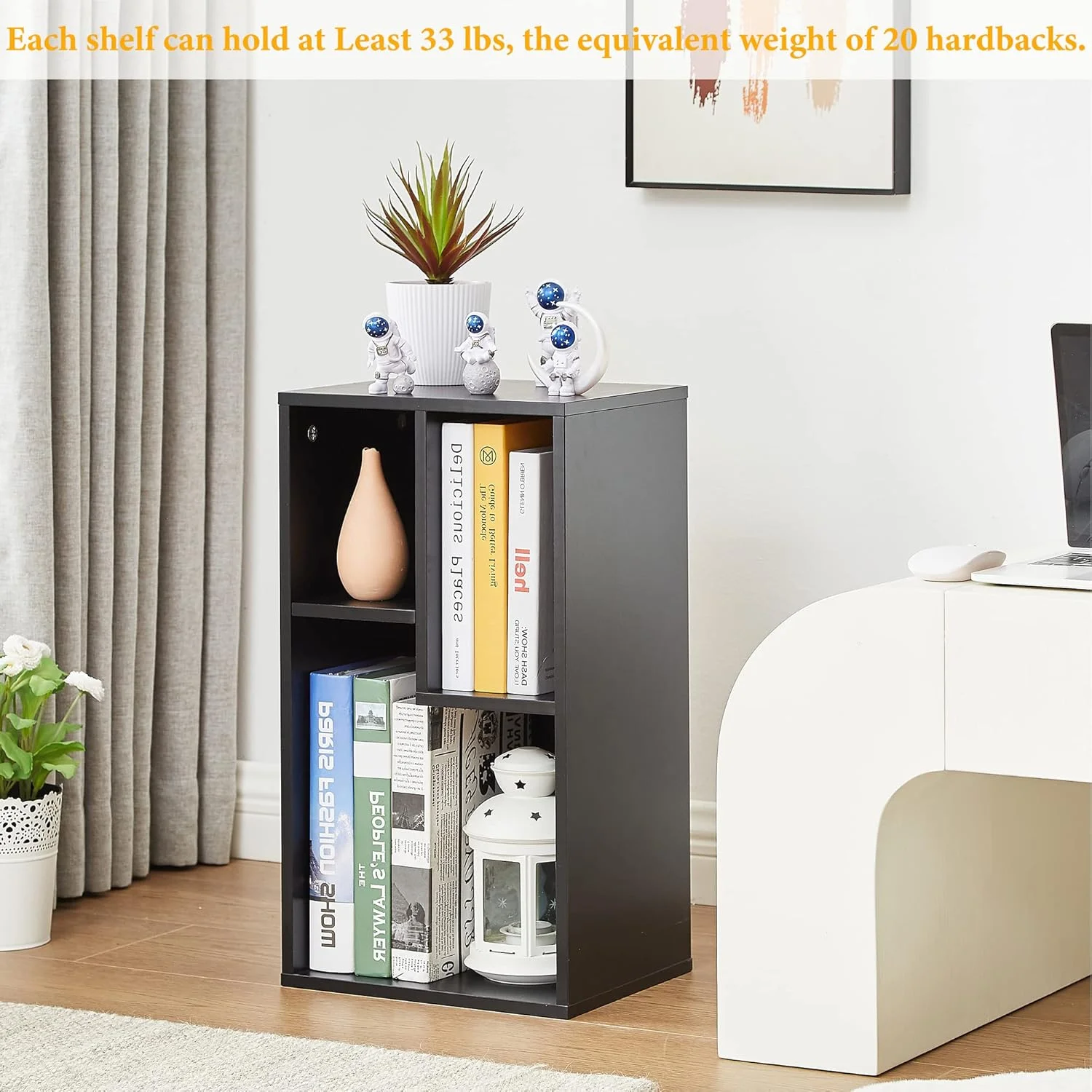 کتابخانه 3 طبقه باز VECELO، قفسه کتاب کوچک با طبقات با ارتفاع متفاوت برای اکثر کتاب ها، قابل استفاده به صورت افقی، سازمان دهنده 2 طبقه برای دفتر کار خانگی، اتاق نشیمن، مشکی وینتیج کتابخانه 3 طبقه باز VECELO، قفسه کتاب کوچک با طبقات با ارتفاع متفاوت برای اکثر کتاب ها، قابل استفاده به صورت افقی، سازمان دهنده 2 طبقه برای دفتر کار خانگی، اتاق نشیمن، مشکی وینتیج