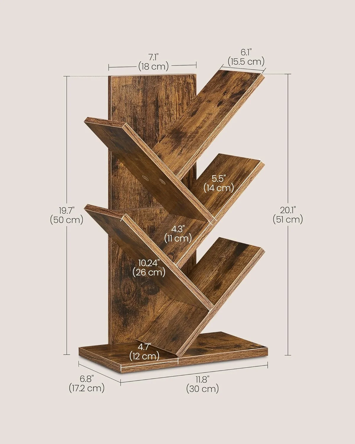 قفسه کتاب درختی VASAGLE، کتابخانه 5 طبقه، قفسه کتاب کوچک، قفسه گوشه ای صرفه جویی در فضا، درخت کتاب، مناسب برای نگهداری کتاب، سی دی، بازی، برای اتاق خواب، اتاق نشیمن، دفتر کار خانگی، قهوه ای روستایی ULBC183X01 قفسه کتاب درختی VASAGLE، کتابخانه 5 طبقه، قفسه کتاب کوچک، قفسه گوشه ای صرفه جویی در فضا، درخت کتاب، مناسب برای نگهداری کتاب، سی دی، بازی، برای اتاق خواب، اتاق نشیمن، دفتر کار خانگی، قهوه ای روستایی ULBC183X01