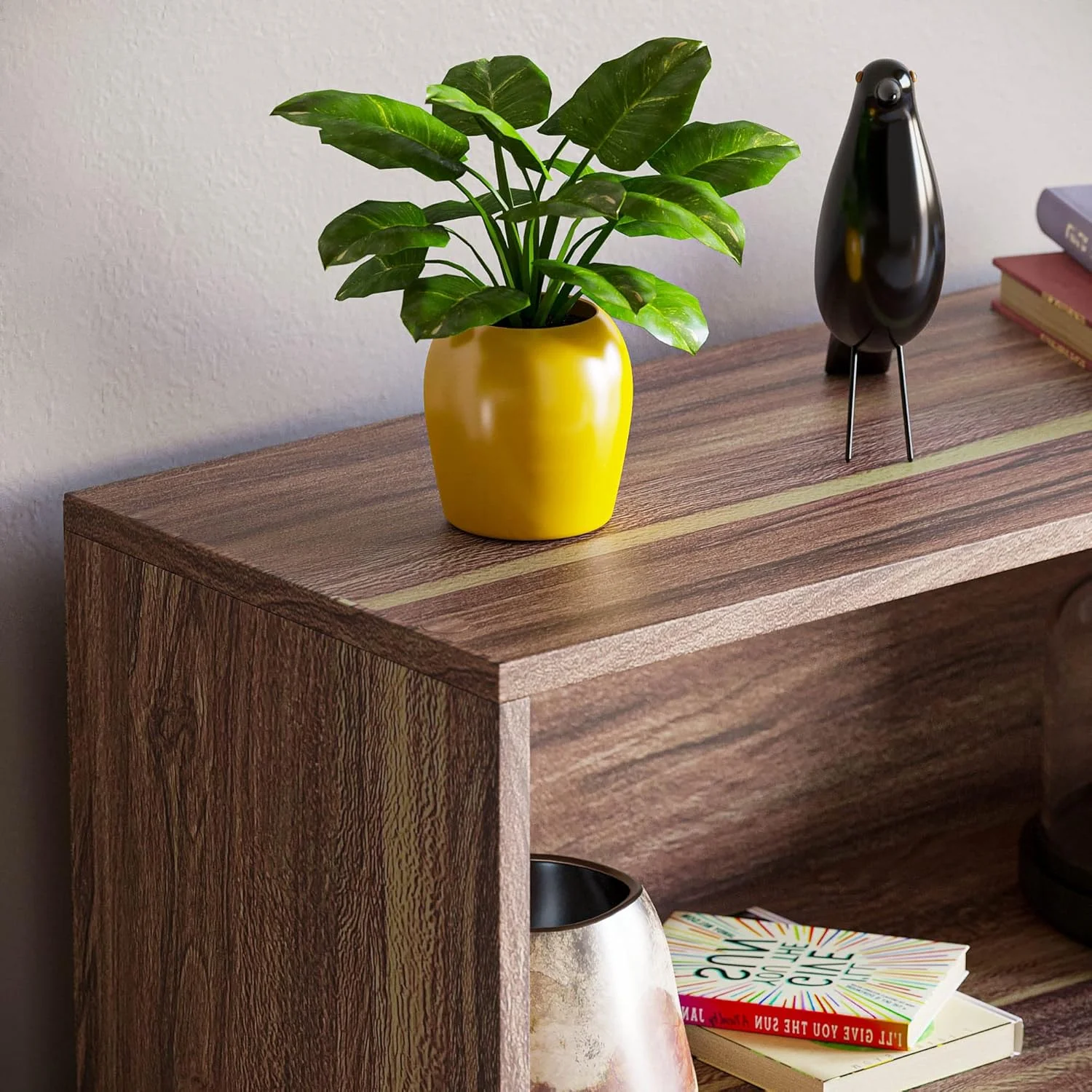 کتابخانه 3 طبقه کوتاه کمبریج Vida Designs، قفسه چوبی گردویی، واحد ذخیره سازی نمایش مبلمان اتاق نشیمن اداری کتابخانه 3 طبقه کوتاه کمبریج Vida Designs، قفسه چوبی گردویی، واحد ذخیره سازی نمایش مبلمان اتاق نشیمن اداری