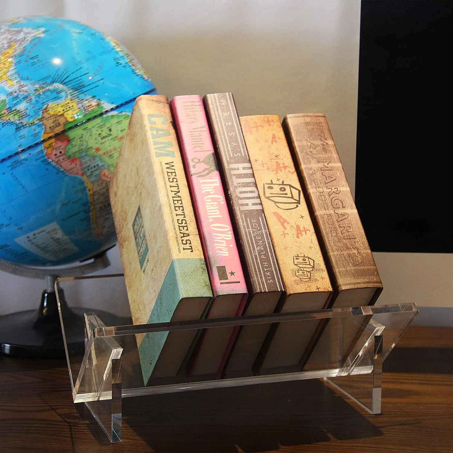 قفسه کتاب رومیزی Yis - قفسه کتاب رومیزی اکریلیک - قفسه کتاب ساده شفاف، قفسه نمایش کتاب، قفسه سازمان دهنده مجله برای اتاق مطالعه اداری، کتابخانه، خانه قفسه کتاب رومیزی Yis - قفسه کتاب رومیزی اکریلیک - قفسه کتاب ساده شفاف، قفسه نمایش کتاب، قفسه سازمان دهنده مجله برای اتاق مطالعه اداری، کتابخانه، خانه