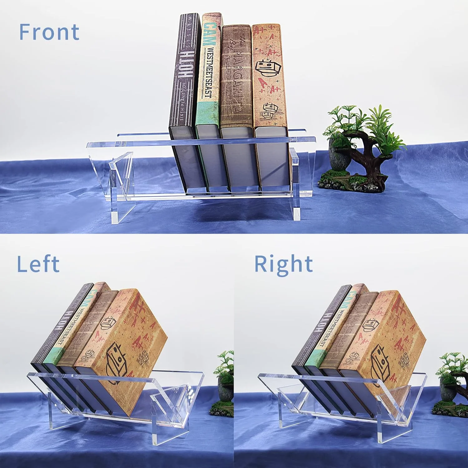 قفسه کتاب رومیزی Yis - قفسه کتاب رومیزی اکریلیک - قفسه کتاب ساده شفاف، قفسه نمایش کتاب، قفسه سازمان دهنده مجله برای اتاق مطالعه اداری، کتابخانه، خانه قفسه کتاب رومیزی Yis - قفسه کتاب رومیزی اکریلیک - قفسه کتاب ساده شفاف، قفسه نمایش کتاب، قفسه سازمان دهنده مجله برای اتاق مطالعه اداری، کتابخانه، خانه