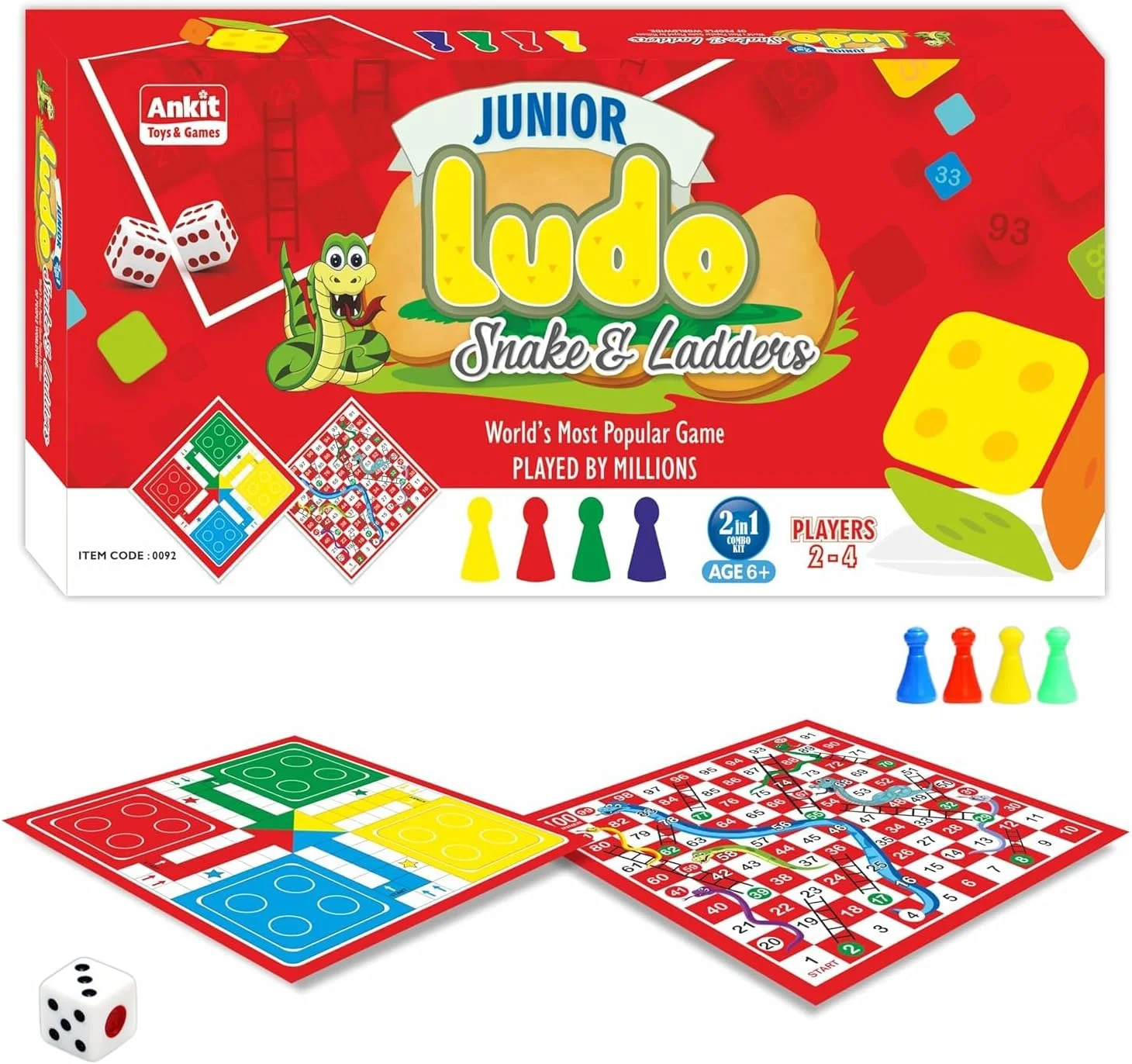 اسباب بازی و بازی های آنکیت رنگی - بسته لودو، مار و پله برای کودکان، مجموعه آموزشی سرگرم کننده، بازی های تخته ای خانوادگی، کیت فعالیت کودک نوپا برای افزایش خلاقیت - سن 6 سال به بالا