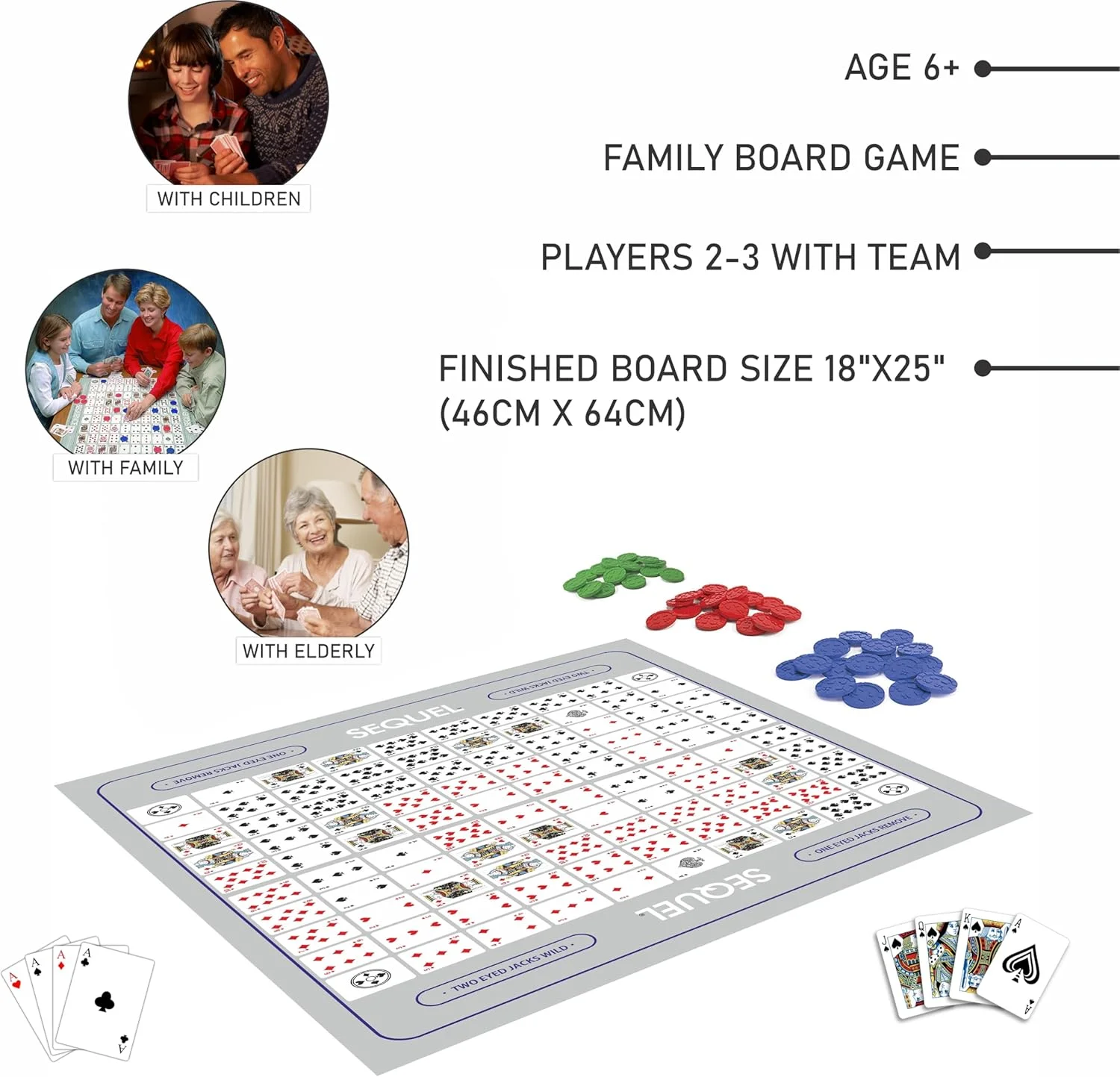 بازی فکری و آموزشی Sequel Junior از Ankit Toys & Games، یک بازی تختهای کلاسیک سرگرمکننده، یادگیری تعاملی جذاب، عالی برای شبهای بازی خانوادگی، بازی اجتماعی برای کودکان و بزرگسالان بالای 6 سال (اندازه صفحه 46*23 سانتیمتر) بازی فکری و آموزشی Sequel Junior از Ankit Toys & Games، یک بازی تختهای کلاسیک سرگرمکننده، یادگیری تعاملی جذاب، عالی برای شبهای بازی خانوادگی، بازی اجتماعی برای کودکان و بزرگسالان بالای 6 سال (اندازه صفحه 46*23 سانتیمتر)