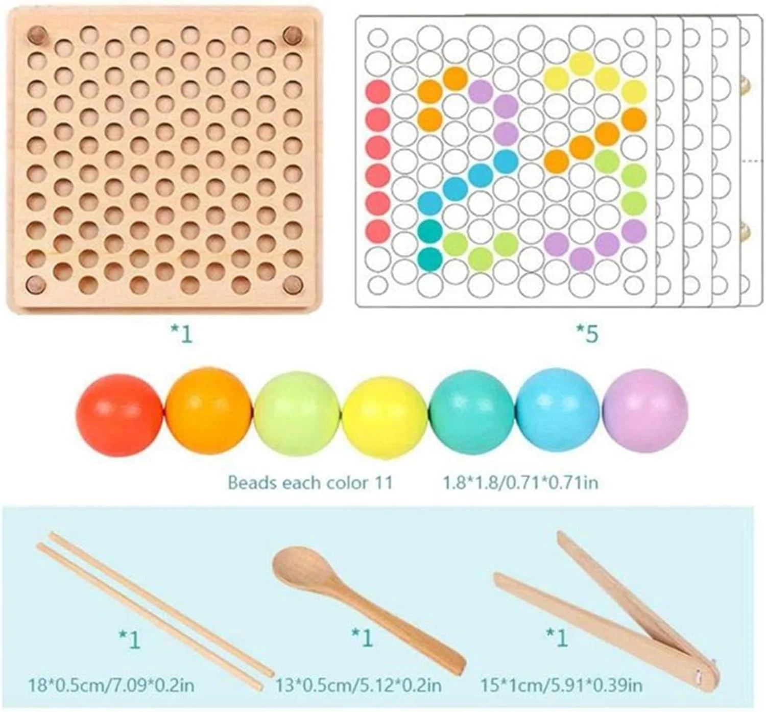 اسباب بازی آموزشی ریاضی AMANNA برای تقویت هوش و مهارت دست کودکان، اسباب بازی آموزشی مونته سوری، بازی سرگرم کننده تخته پازل گیره مهره برای کودکان اسباب بازی آموزشی ریاضی AMANNA برای تقویت هوش و مهارت دست کودکان، اسباب بازی آموزشی مونته سوری، بازی سرگرم کننده تخته پازل گیره مهره برای کودکان