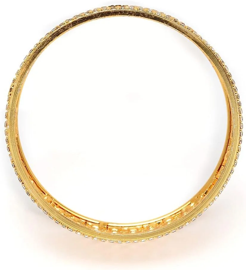 ست 2 عددی النگو زنانه آبکاری طلایی شیک و جدید Shining Diva (طلایی) (11627b_2.4)
