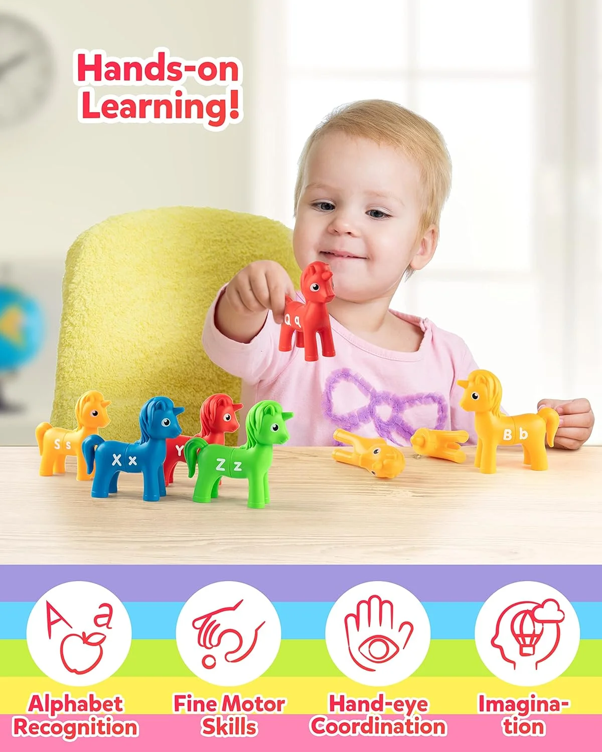 بازی تطبیق حروف بزرگ و کوچک Coogam Unicorn، 13 تکه اسباب بازی حروف الفبا دو طرفه ABC با 26 بازی تطبیق تشخیص الفبا، اسباب بازی های آموزشی مونته سوری برای کودکان نوپا پسران و دختران بازی تطبیق حروف بزرگ و کوچک Coogam Unicorn، 13 تکه اسباب بازی حروف الفبا دو طرفه ABC با 26 بازی تطبیق تشخیص الفبا، اسباب بازی های آموزشی مونته سوری برای کودکان نوپا پسران و دختران