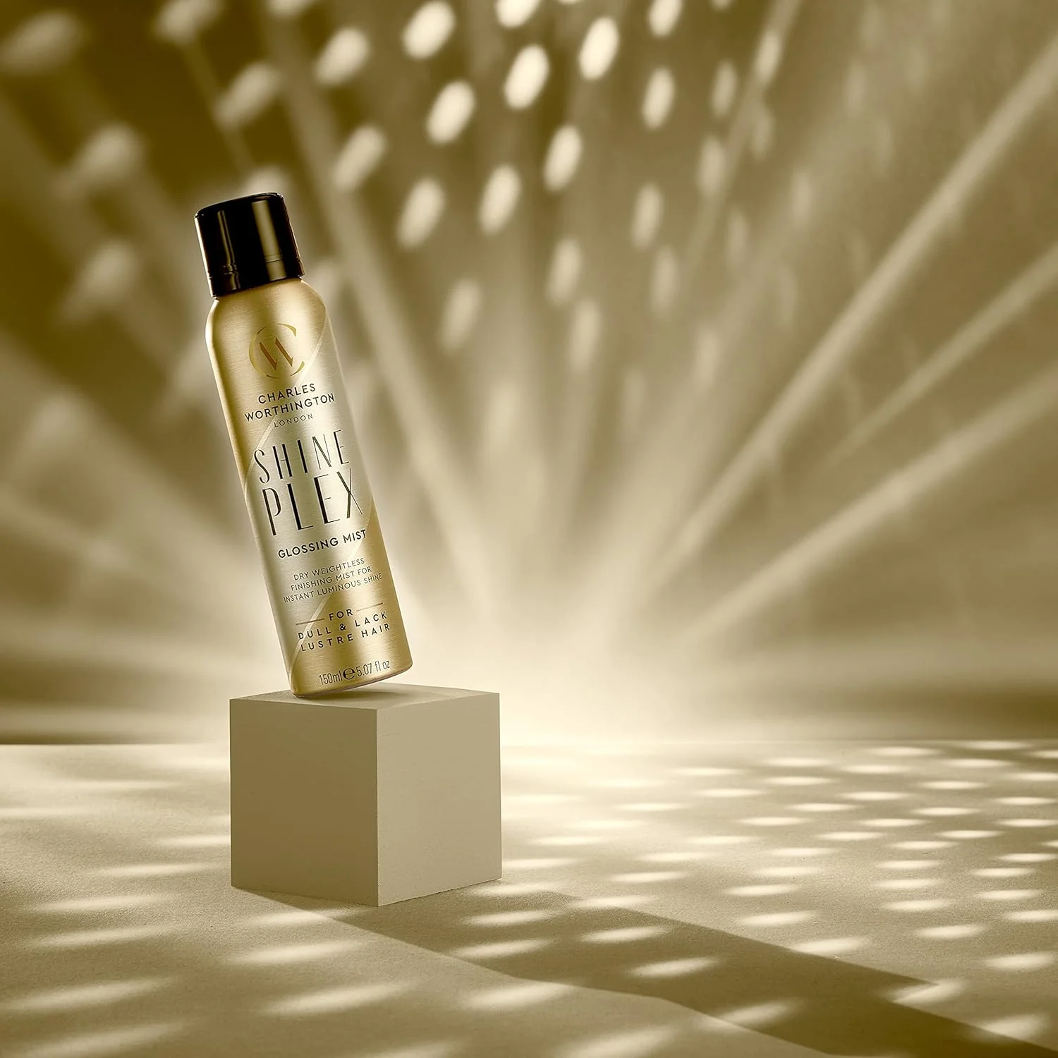 اسپری براق کننده مو چارلز ورتینگتون ShinePlex، اسپری درخشان کننده مو برای موهای وز، اسپری سبک برای افزایش درخشندگی، درمان صاف کننده مو سالنی برای زنان، اسپری مغذی درخشان کننده مو، 150 میلی لیتر