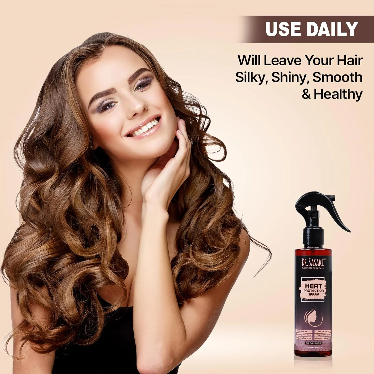 اسپری محافظت کامل مو دکتر ساساکی، 200 میلی لیتر