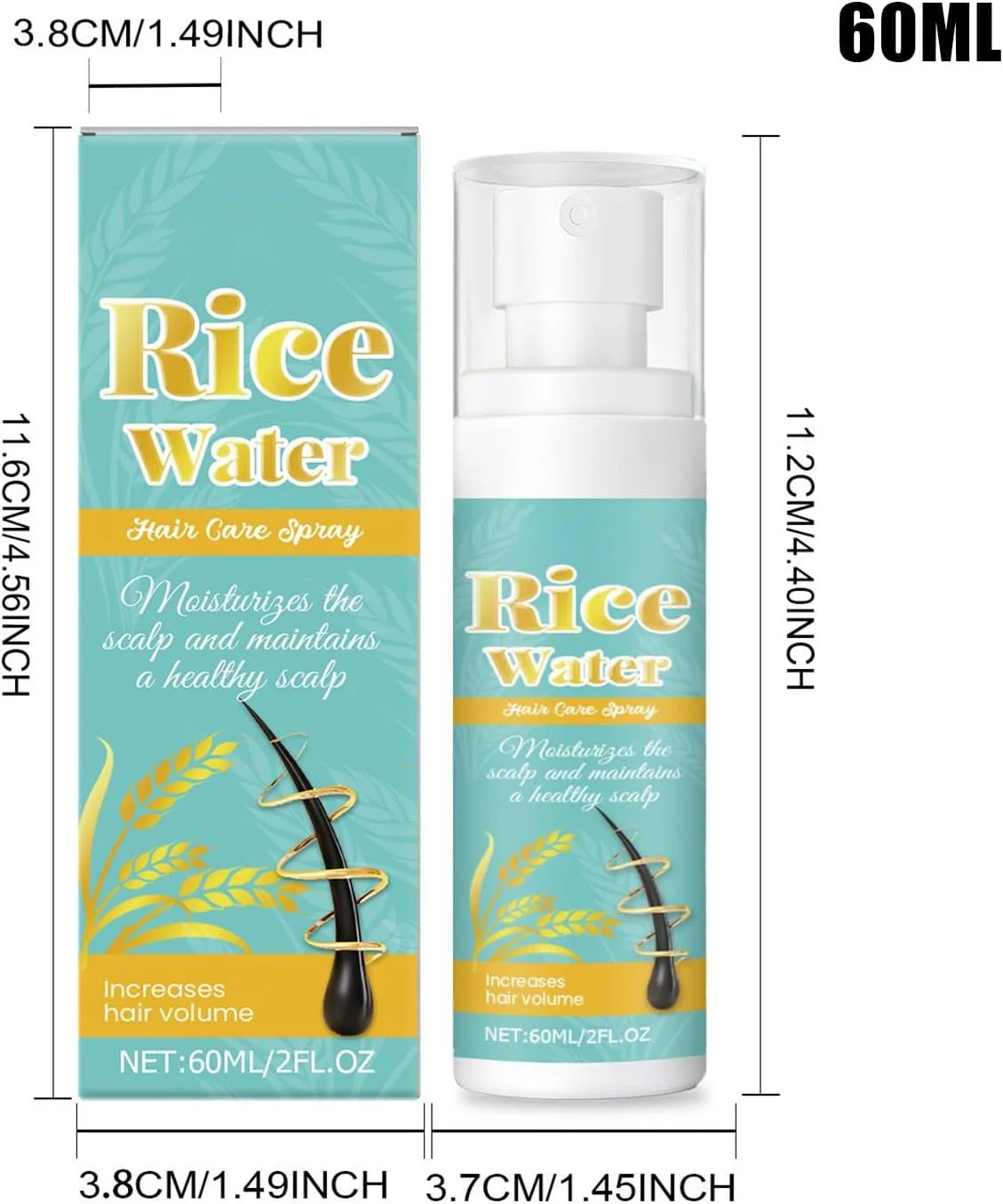 اسپری حجم دهنده مو | 60 میلی لیتر تقویت کننده مو، لوازم مراقبت شخصی برای روتین زیبایی، حالت دهی حرفه ای، مراقبت از ریشه پوست سر، افزایش بافت، حالت دهی در خانه و سالن اسپری حجم دهنده مو | 60 میلی لیتر تقویت کننده مو، لوازم مراقبت شخصی برای روتین زیبایی، حالت دهی حرفه ای، مراقبت از ریشه پوست سر، افزایش بافت، حالت دهی در خانه و سالن