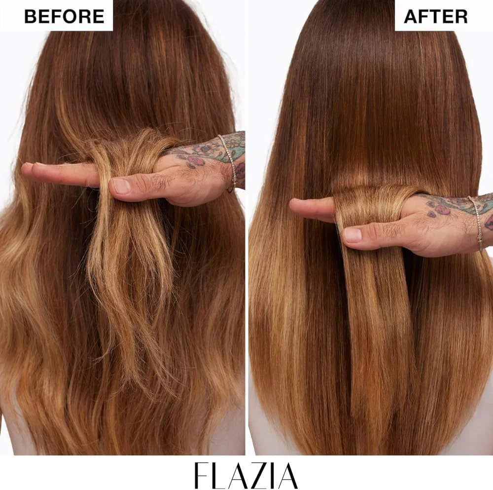 اسپری محافظت حرارتی موی ممتاز فلازیا - 200 میلی لیتر | اسپری صاف کننده مو، بدون سولفات، بدون پارابن