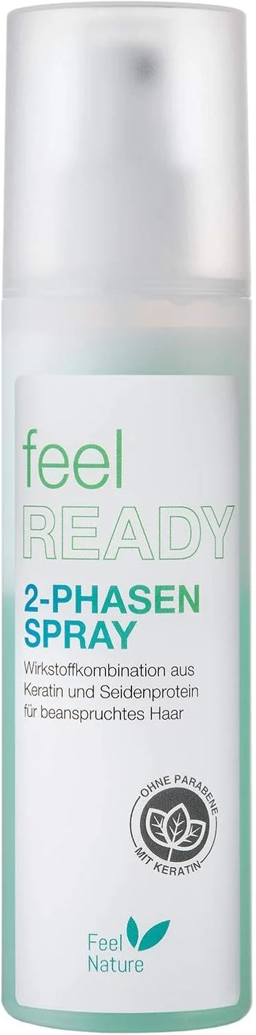 اسپری دو فاز Feel Nature 200 میلی لیتر، اسپری مراقبت فوری مخصوص موهای آسیب دیده و تحت فشار