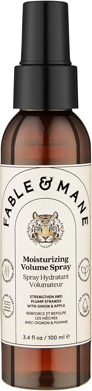 اسپری حجم دهنده و مرطوب کننده مو فیبل اند مین، نرم کننده و حجیم کننده برای موهای ضخیم تر و پرتر. غیر چسبنده، محافظت در برابر حرارت، اسپری لیفت ریشه برای موهای نازک