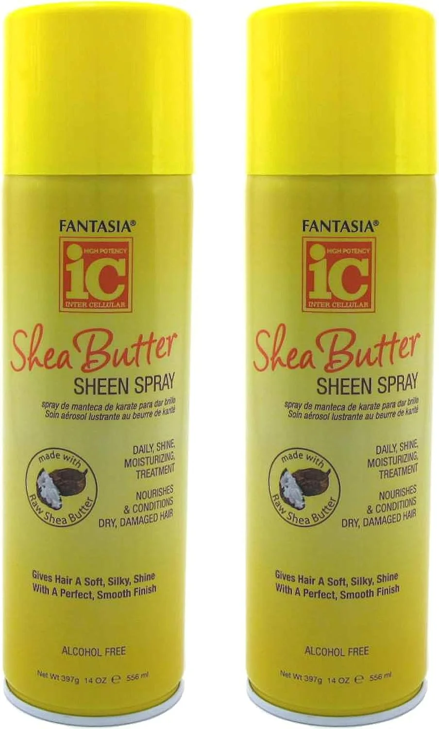 اسپری درخشان کننده شی باتر فانتزیا، سایز بزرگ 414 میلی لیتر (بسته 2 عددی)
