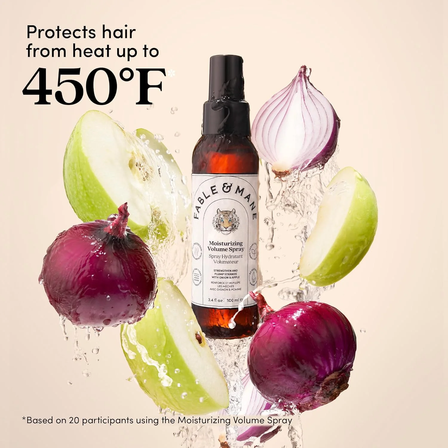 اسپری حجم دهنده و مرطوب کننده مو فیبل اند مین، نرم کننده و حجیم کننده برای موهای ضخیم تر و پرتر. غیر چسبنده، محافظت در برابر حرارت، اسپری لیفت ریشه برای موهای نازک