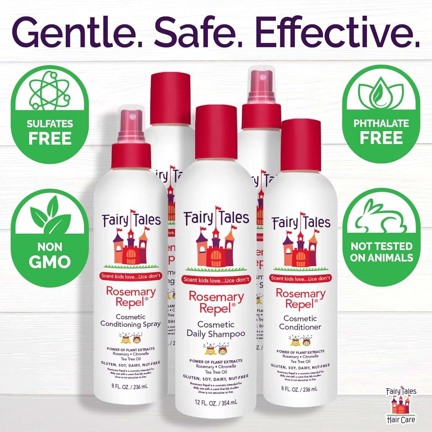 اسپری موی روزانه کودک Fairy Tales Rosemary Repel برای پیشگیری از شپش - 236 میلی لیتر