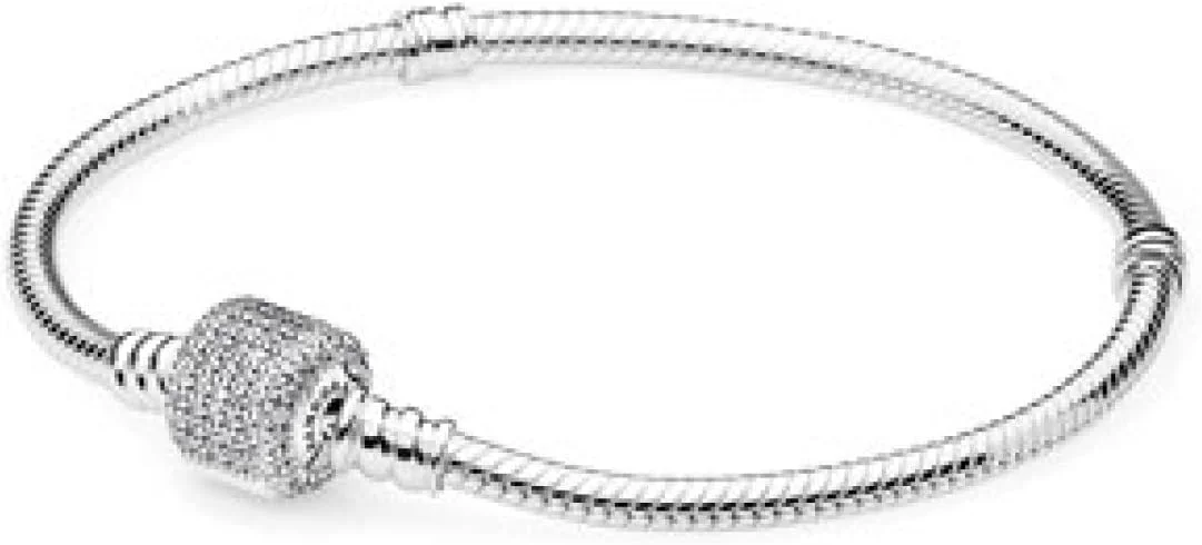 دستبند زنانه پاندورا نقره استرلینگ با زیرکونیا مکعبی - 590723Cz-18، سایز تک